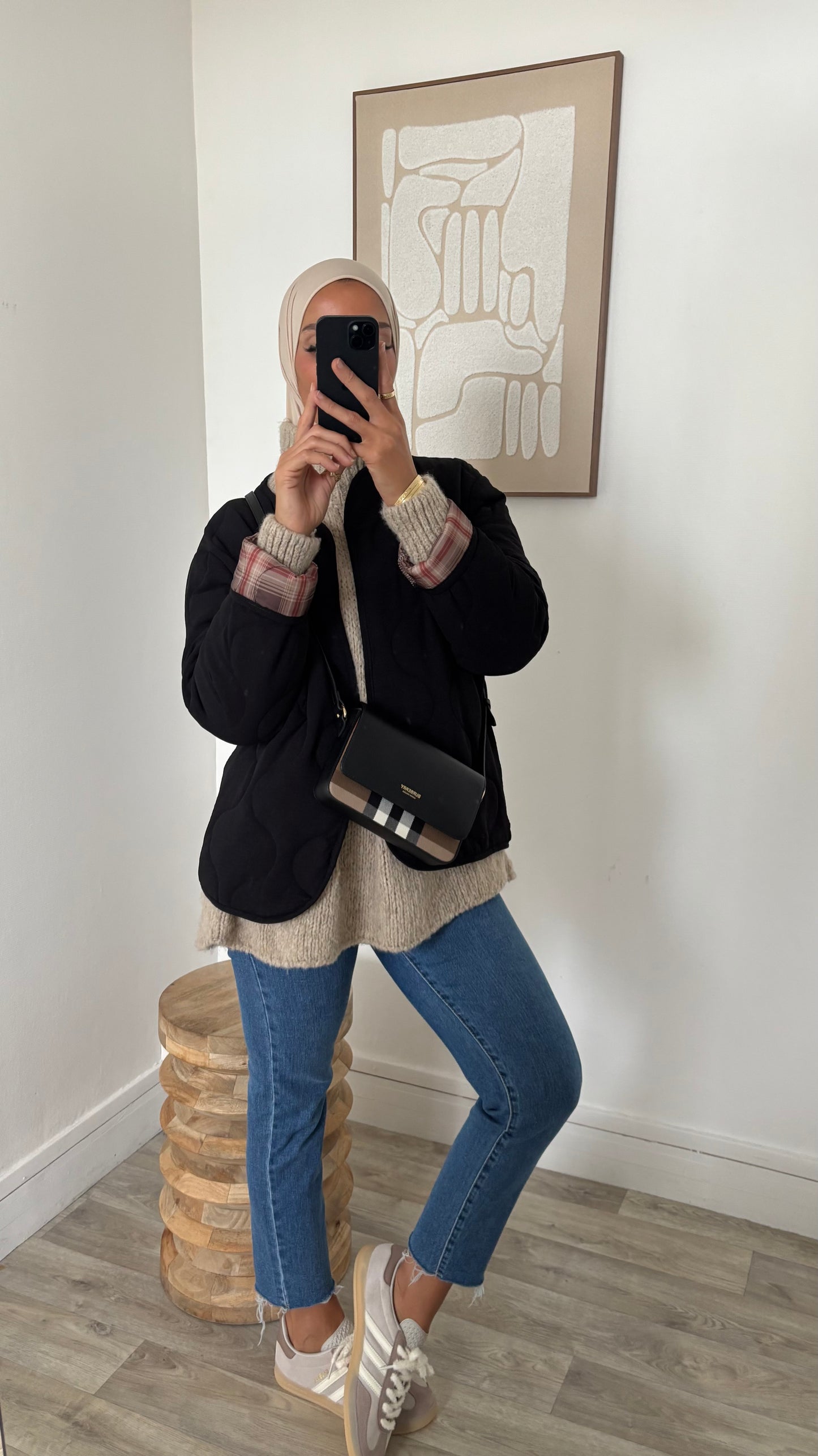 Veste matelassé retroussable