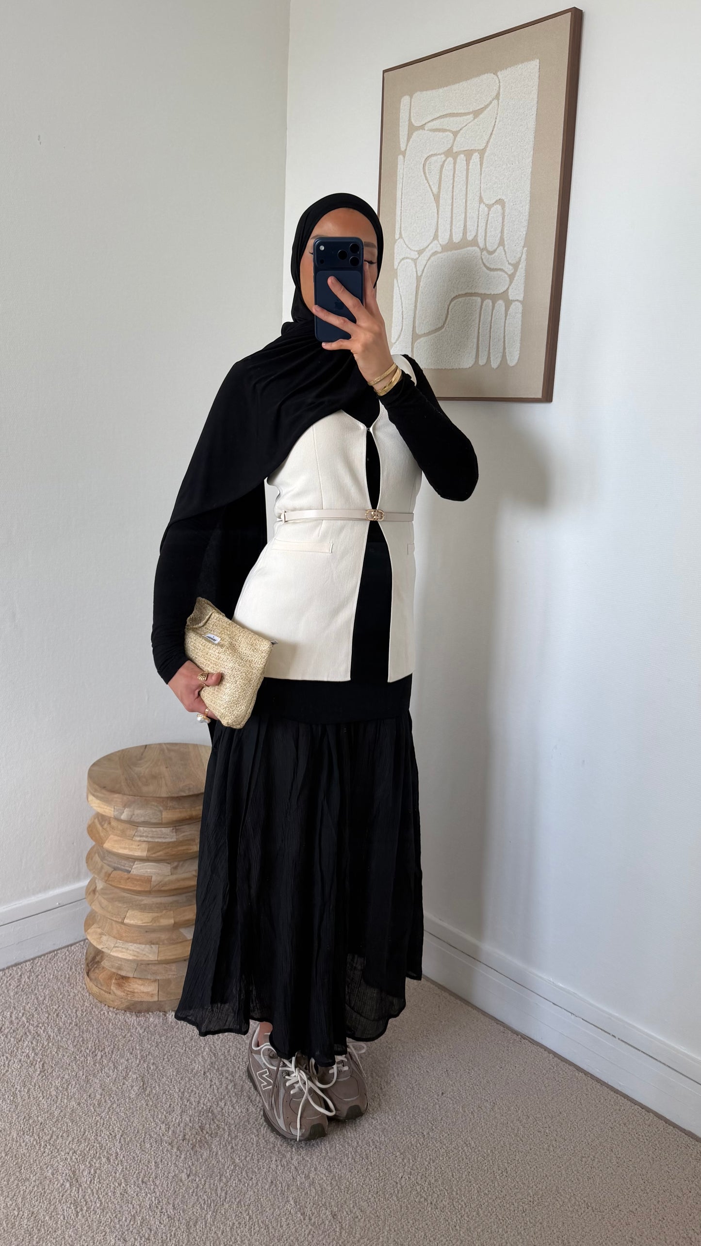 Jupe en voile plissée