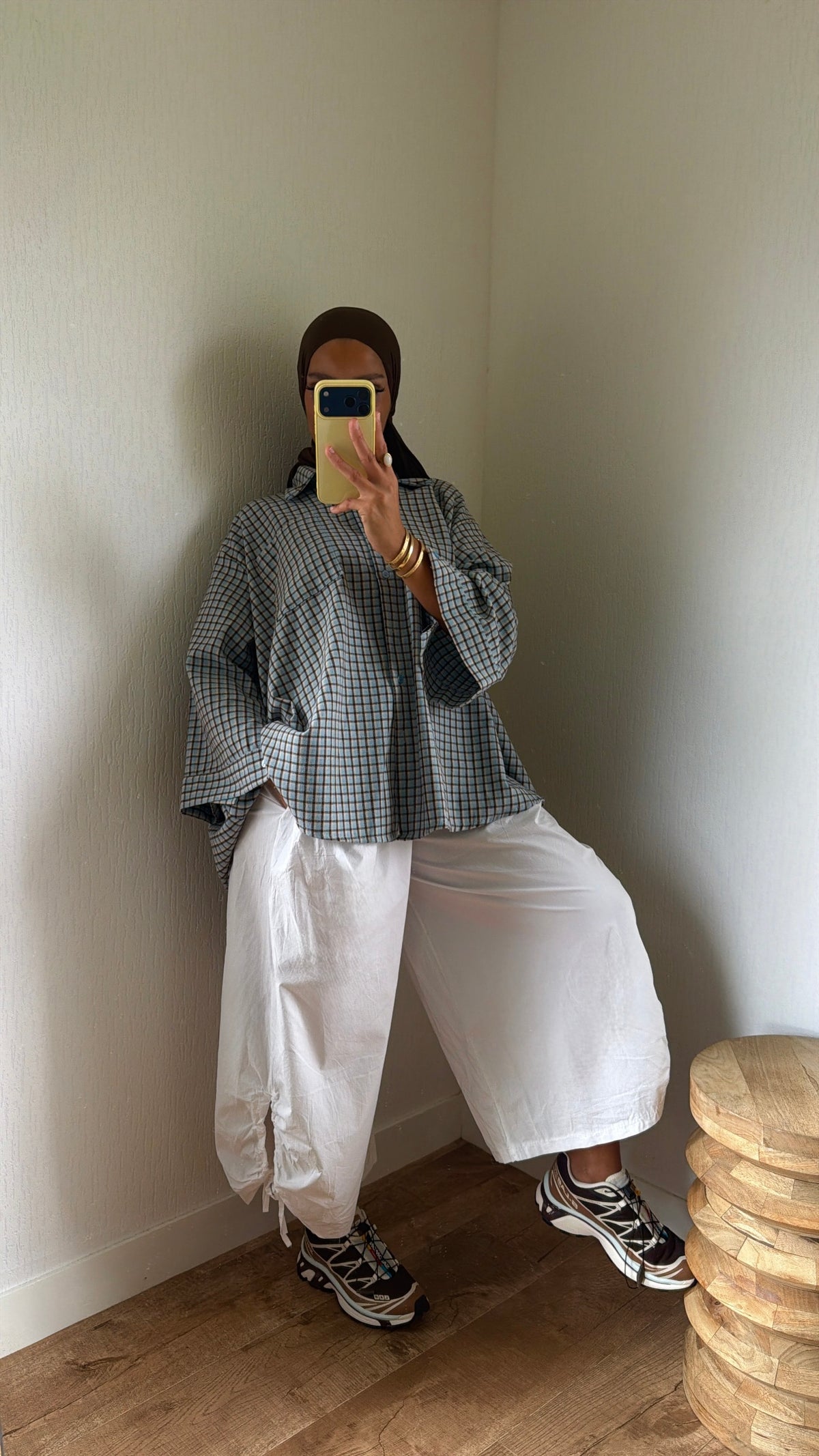 Pantalon à plis