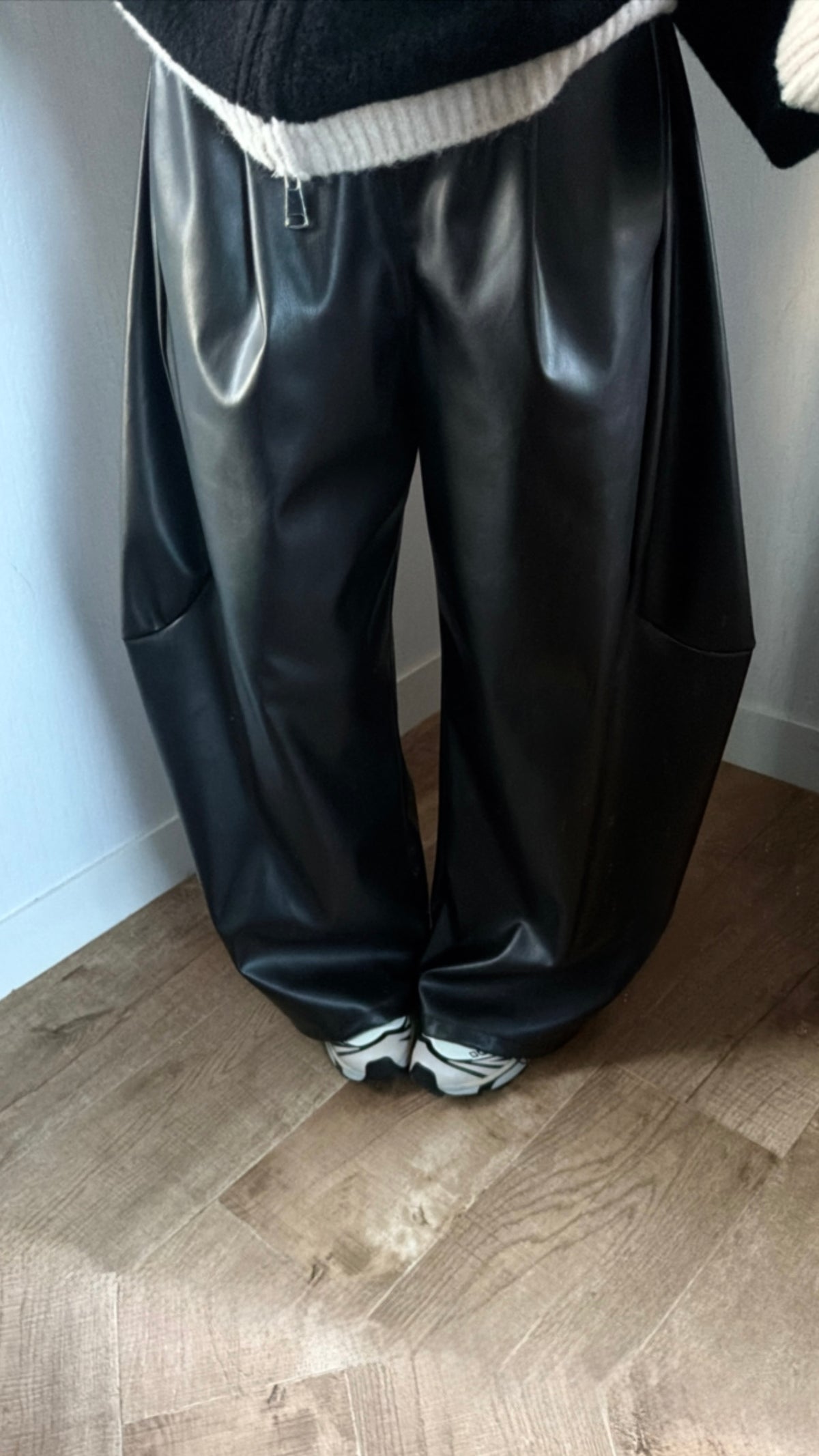 Pantalon ballon simili cuir