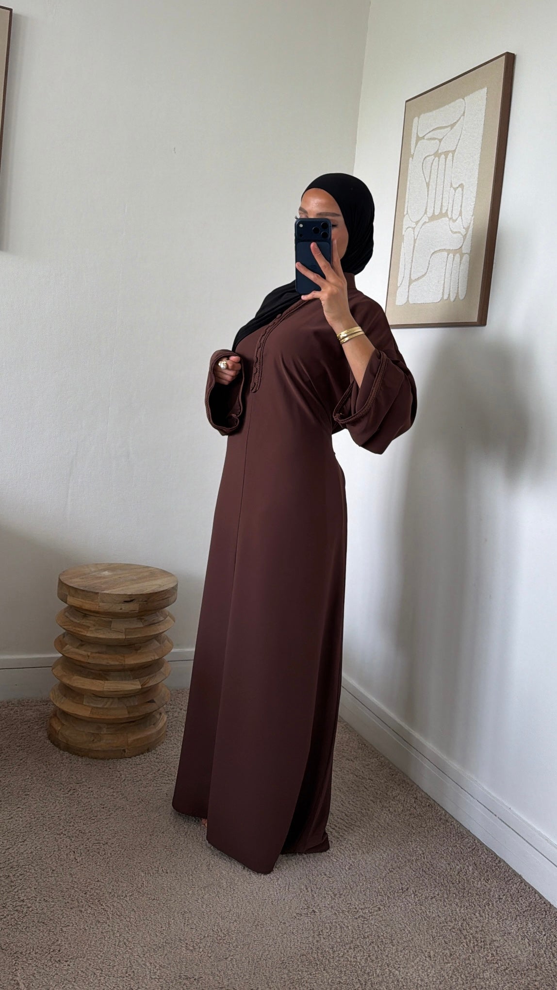 Abaya très fluide et légère [ ajustable au dos ]