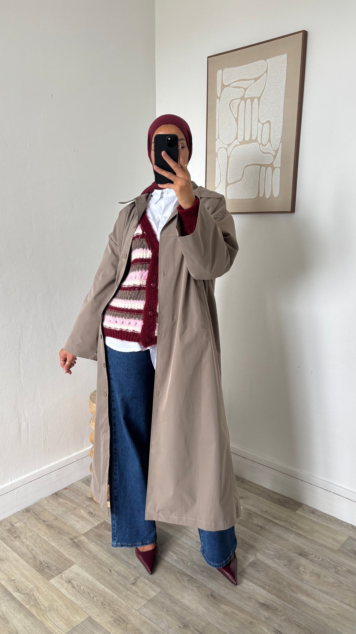 Imperméable coupe droite