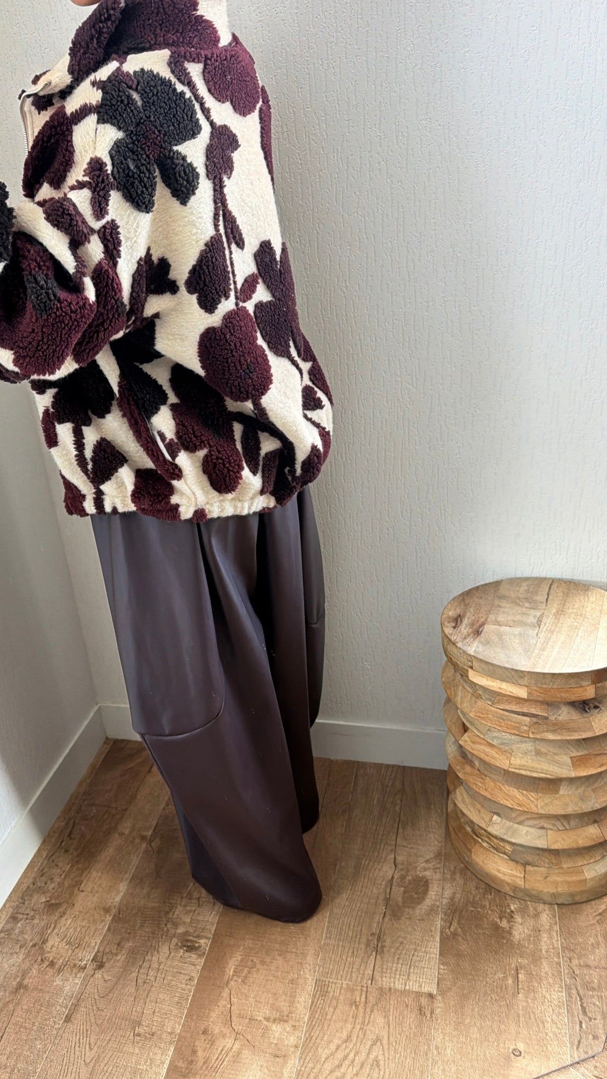 Veste effet bouclette