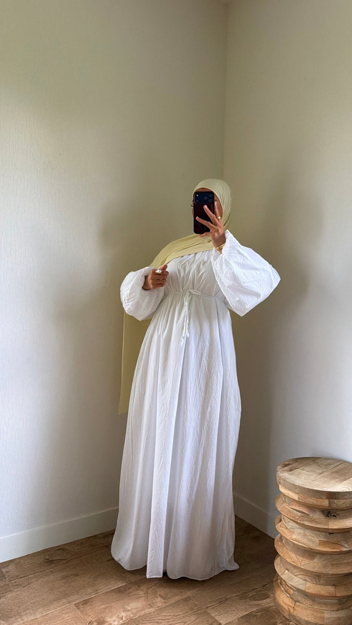 Robe popeline entièrement doublée