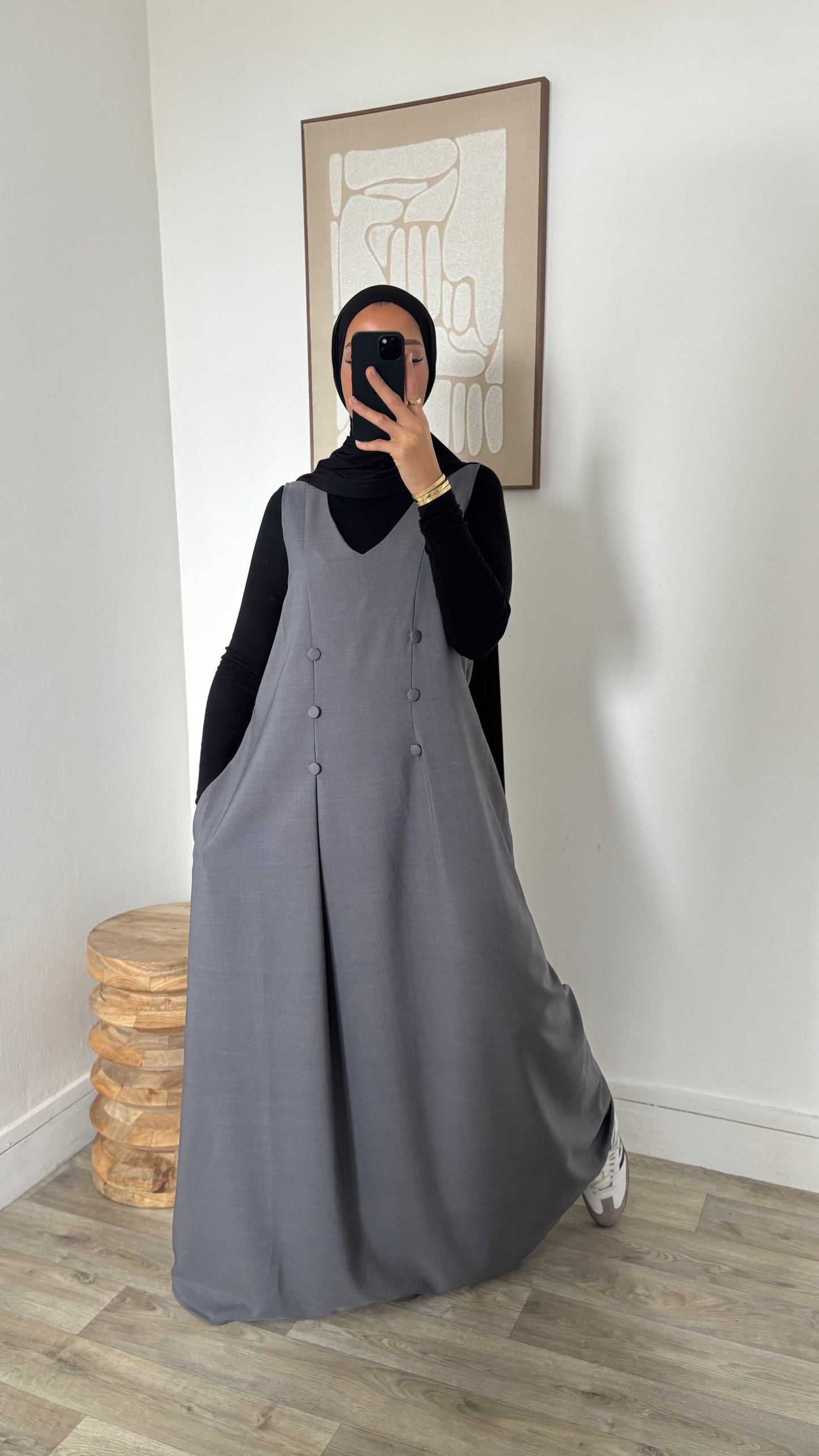 Robe sans manches ajustable