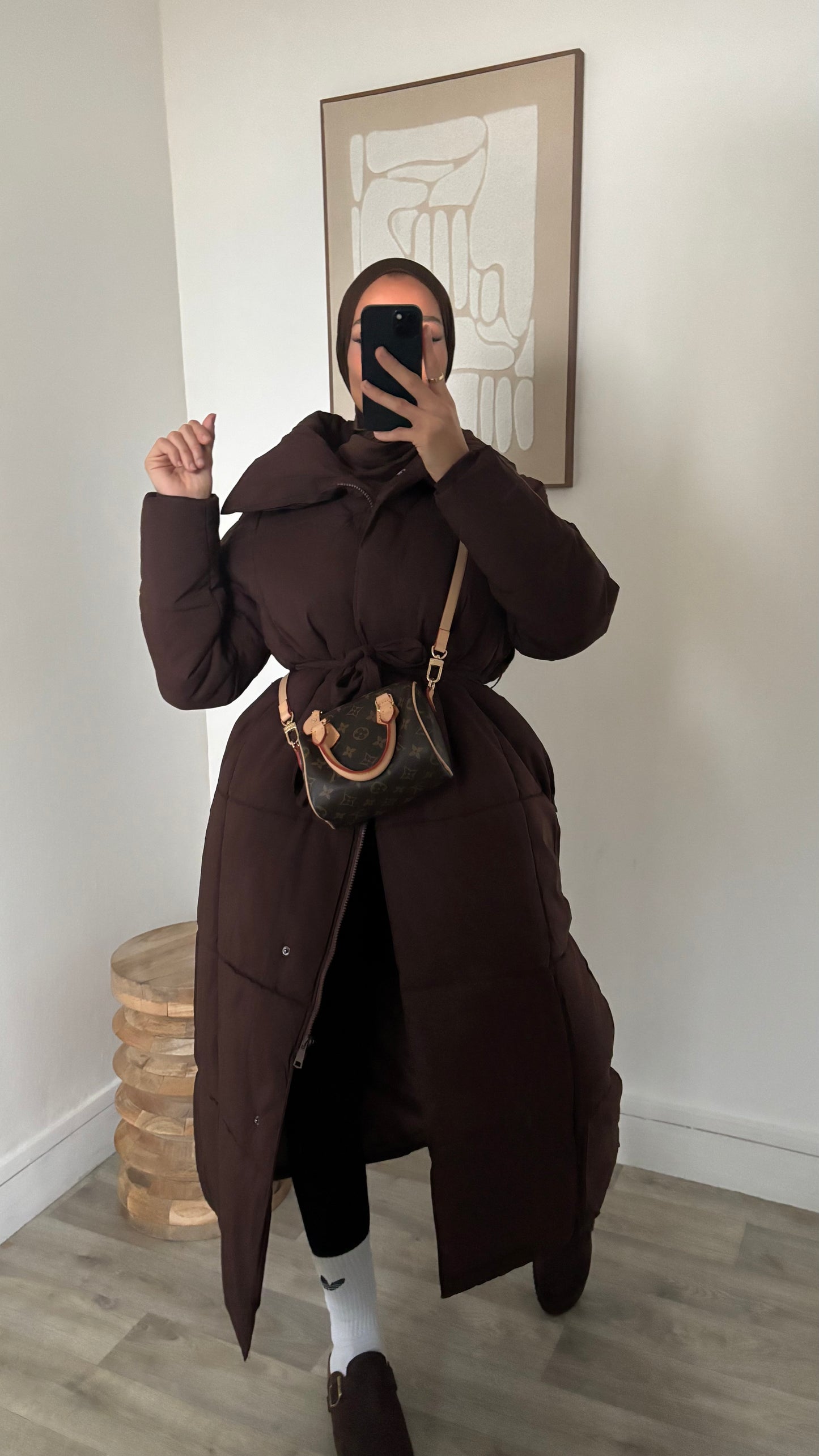 Doudoune col à fermeture et bouton pression