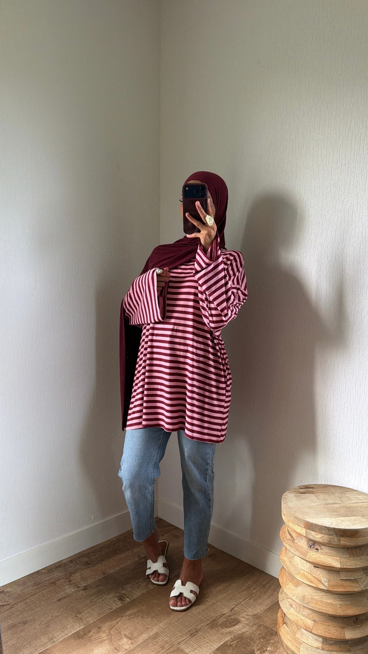 Tshirt long rayée