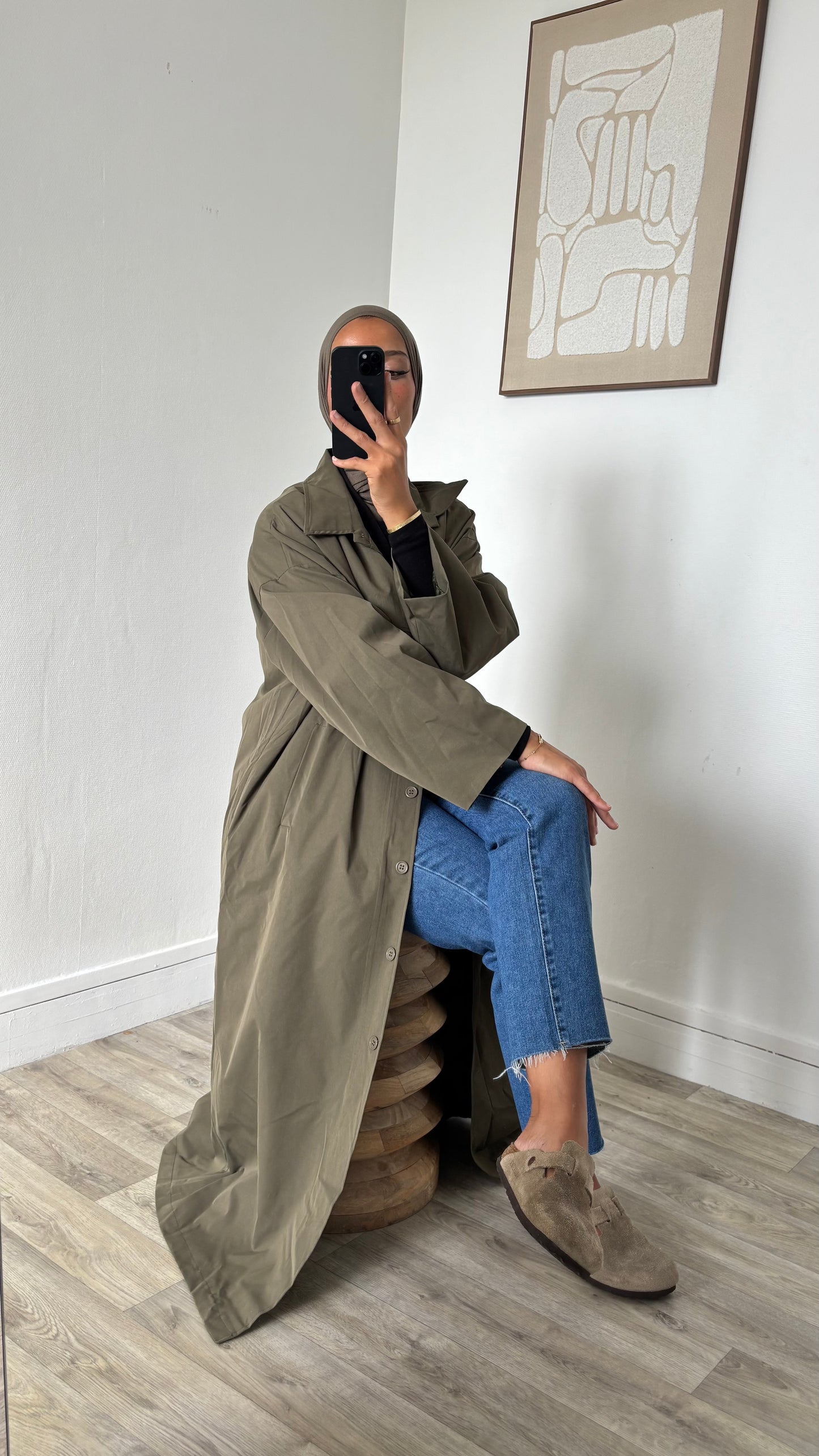 Imperméable coupe droite