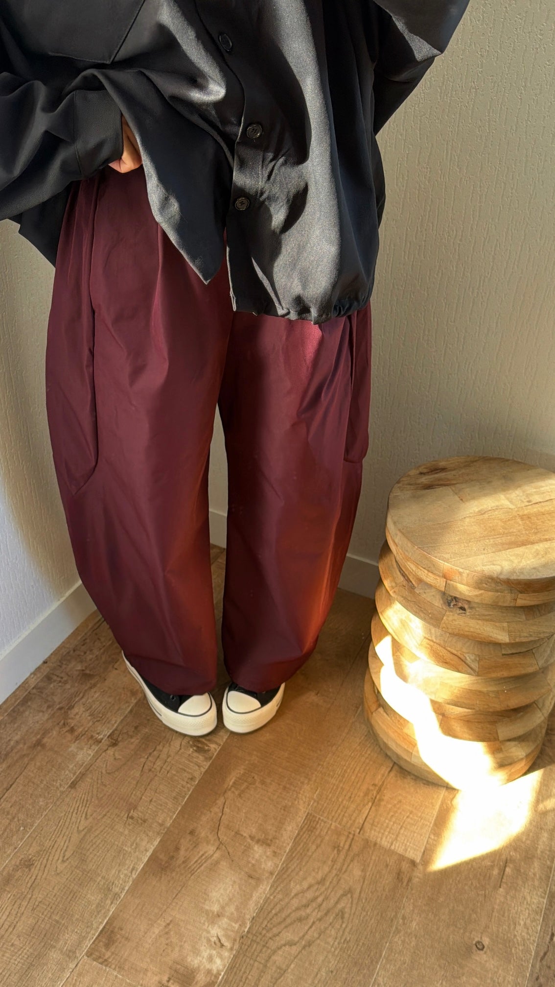 Pantalon ballon effet imper