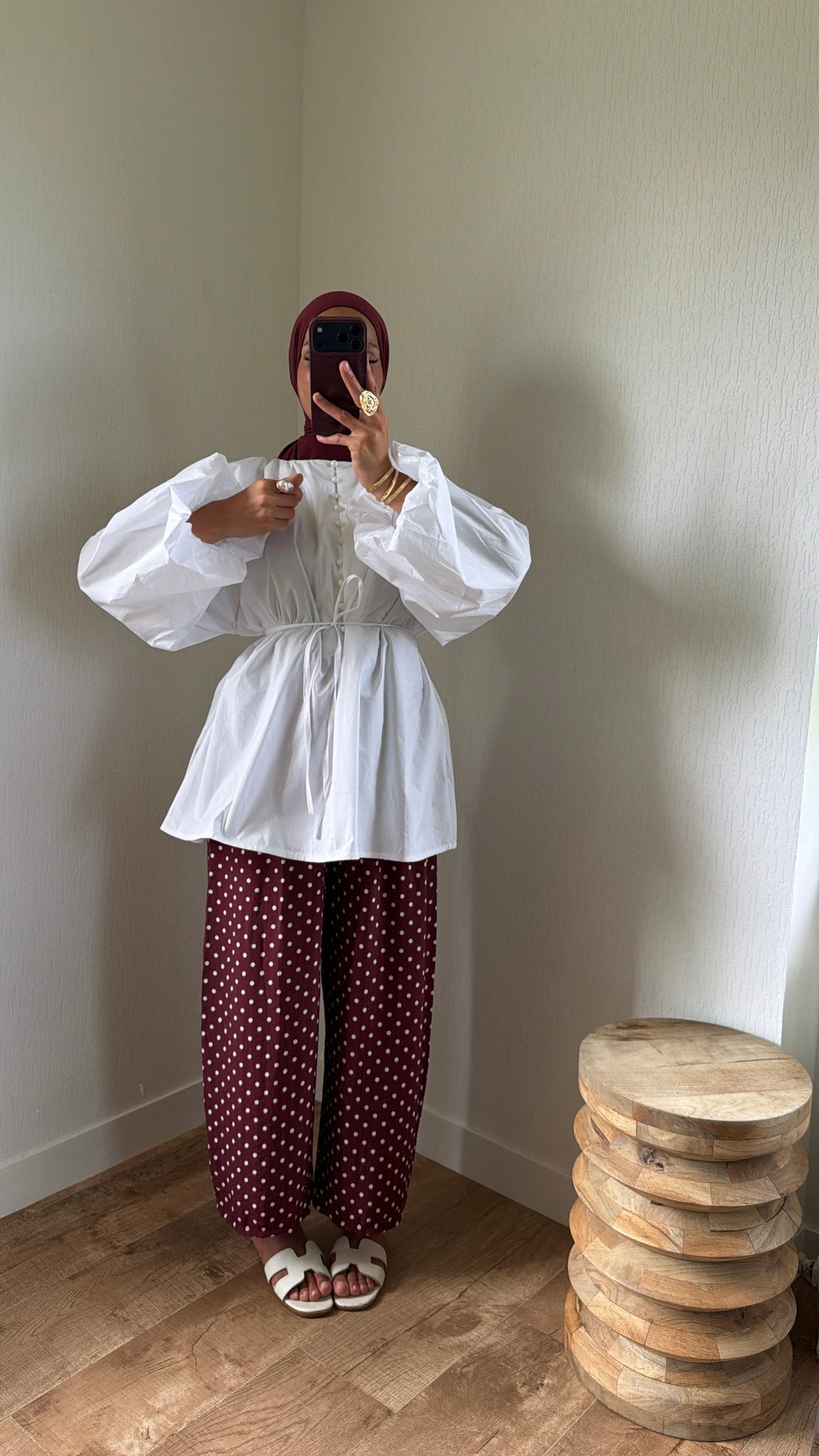 Blouse détails boutons