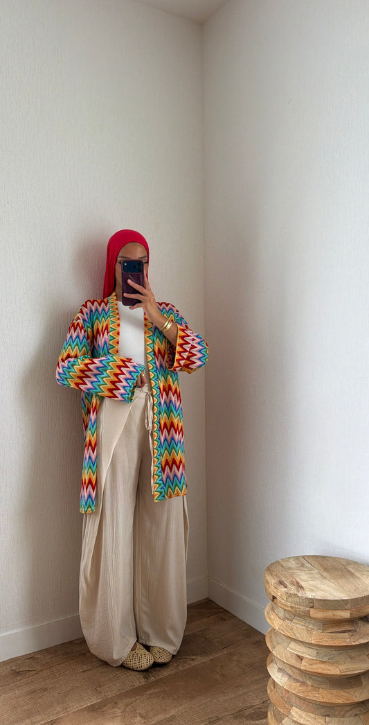 Gilet multicolore