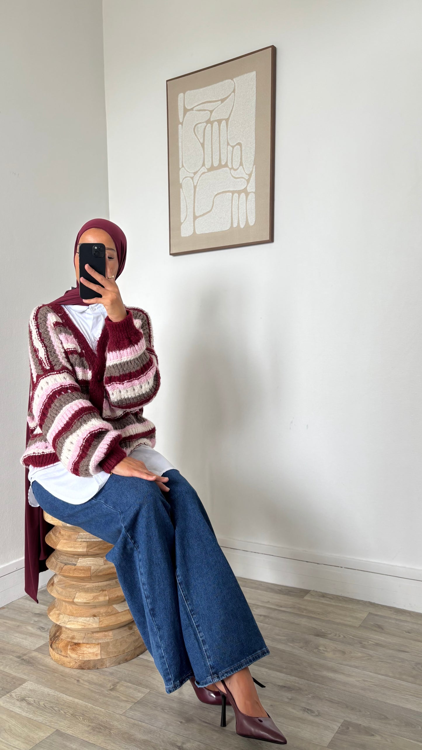 Gilet oversize en laine