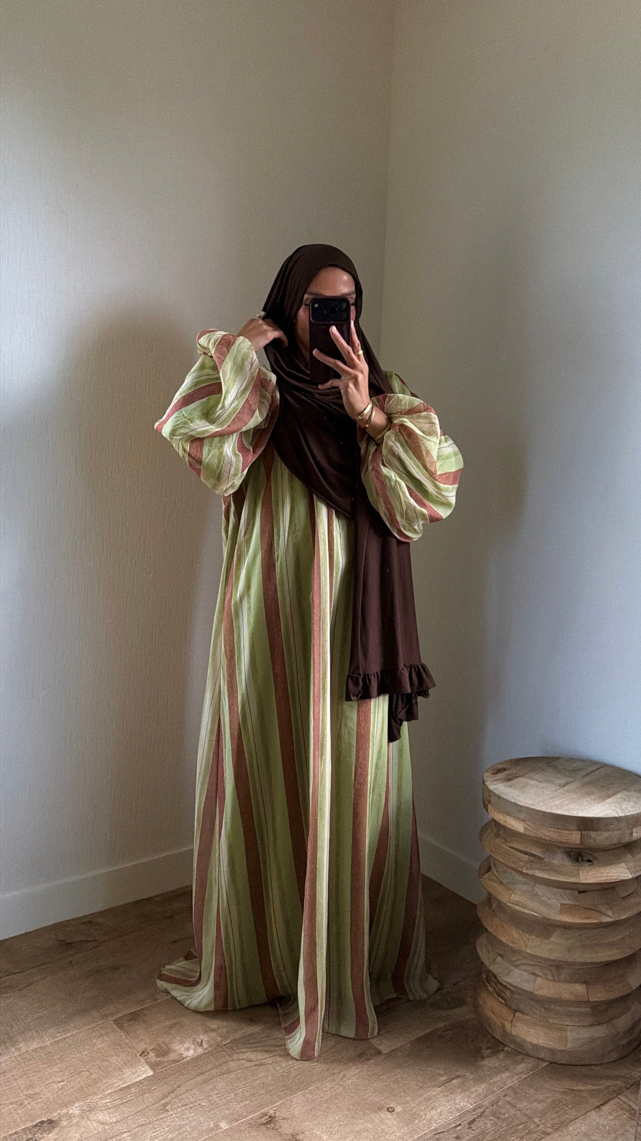 Robe doublée tricolore