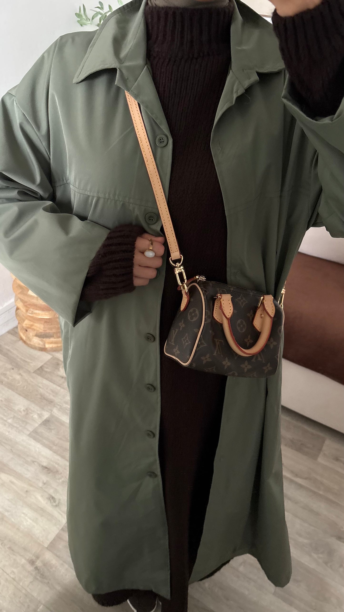 Veste imper coupe droite