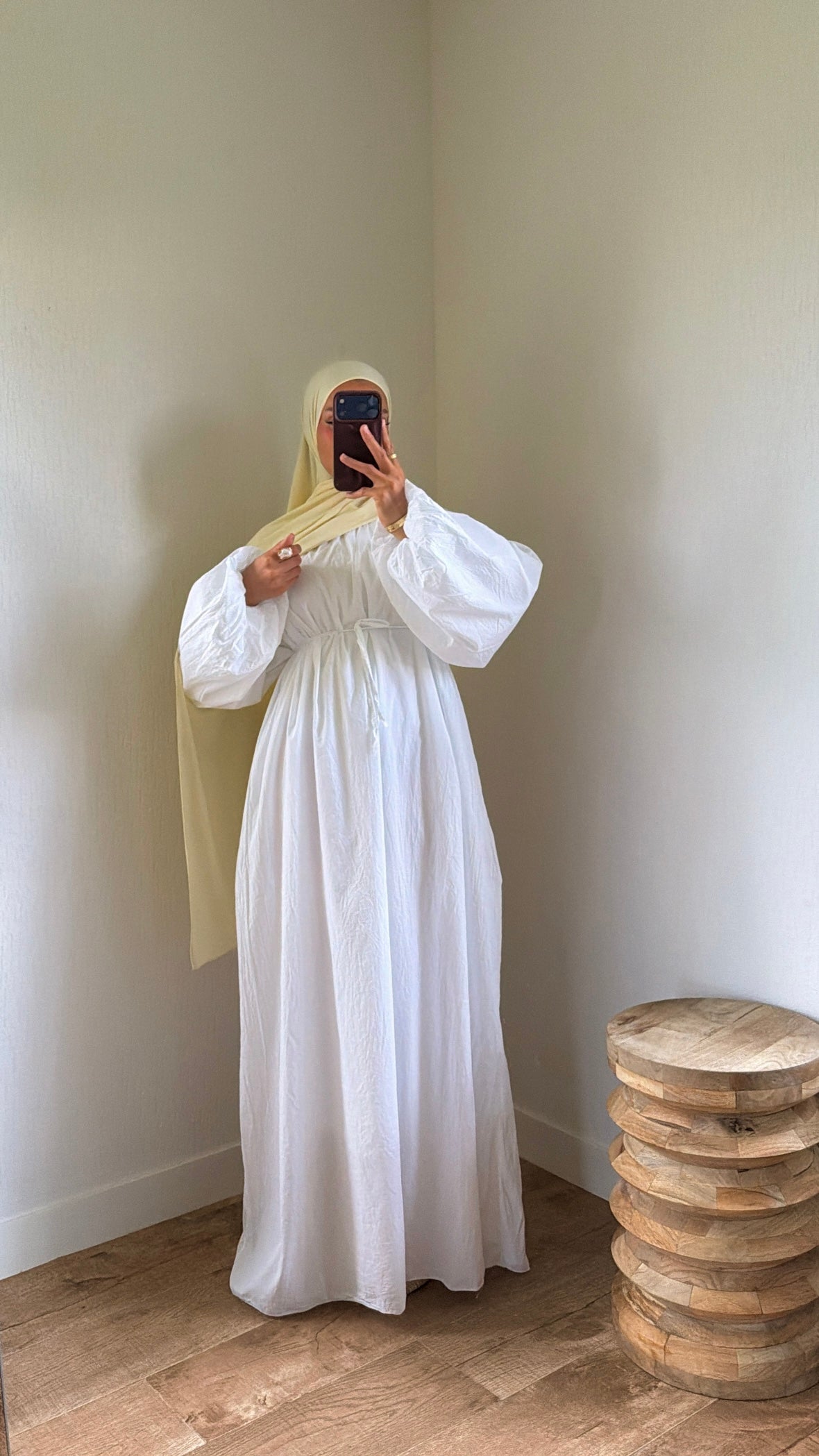 Robe popeline entièrement doublée