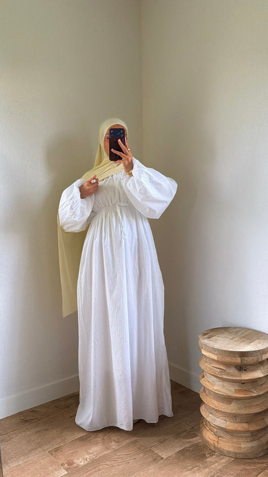 Robe popeline entièrement doublée