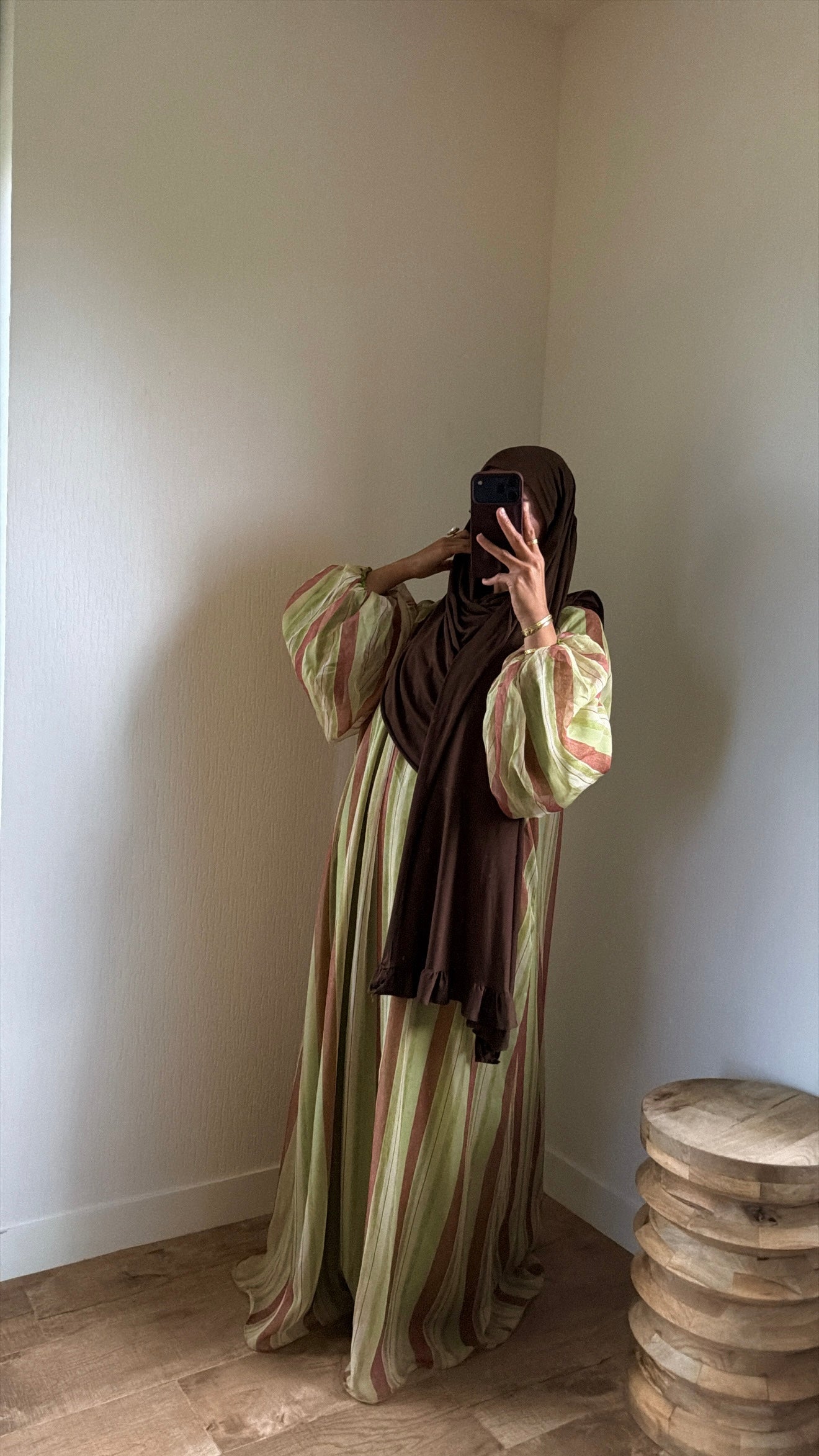 Robe doublée tricolore