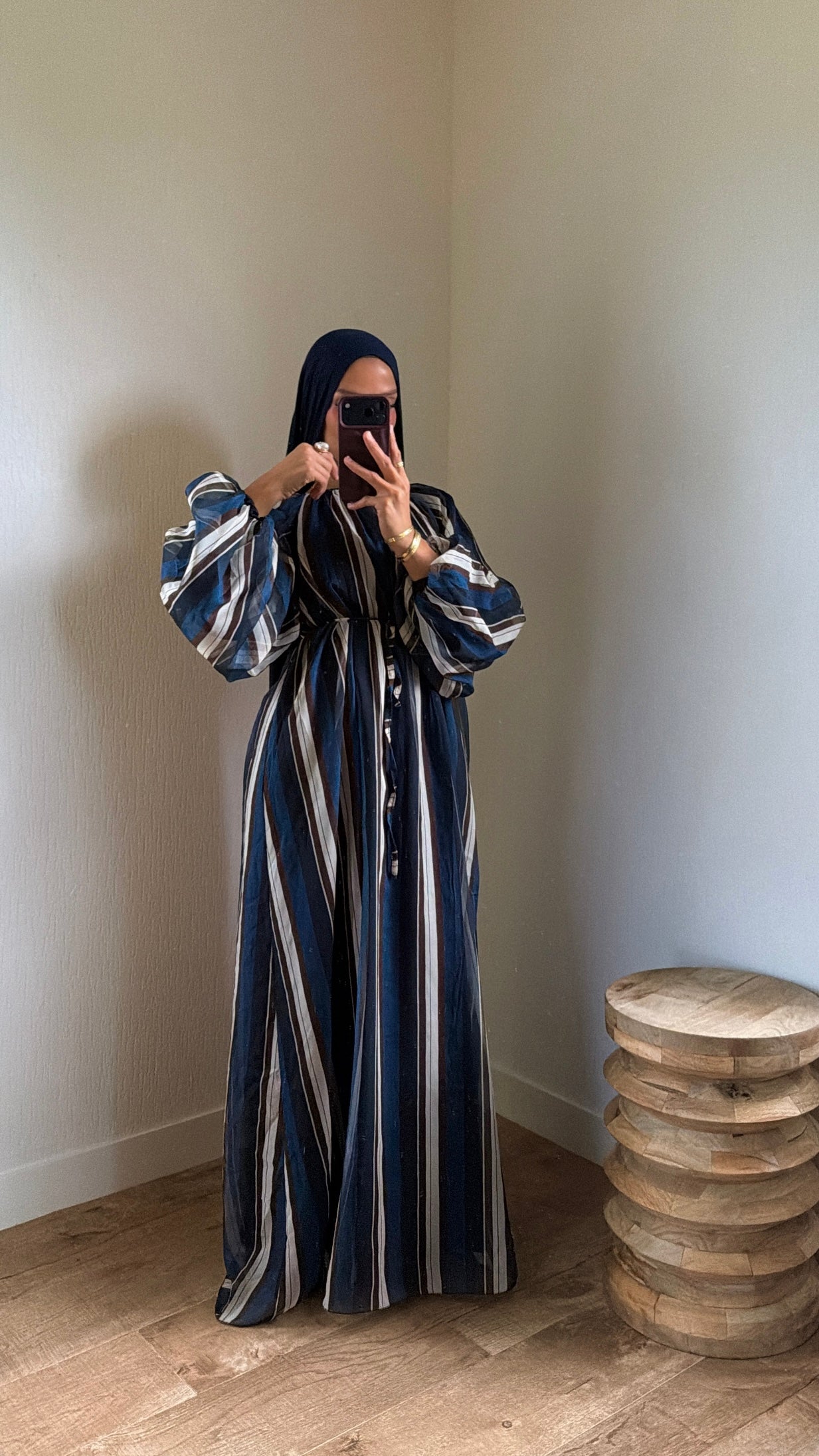 Robe doublée tricolore