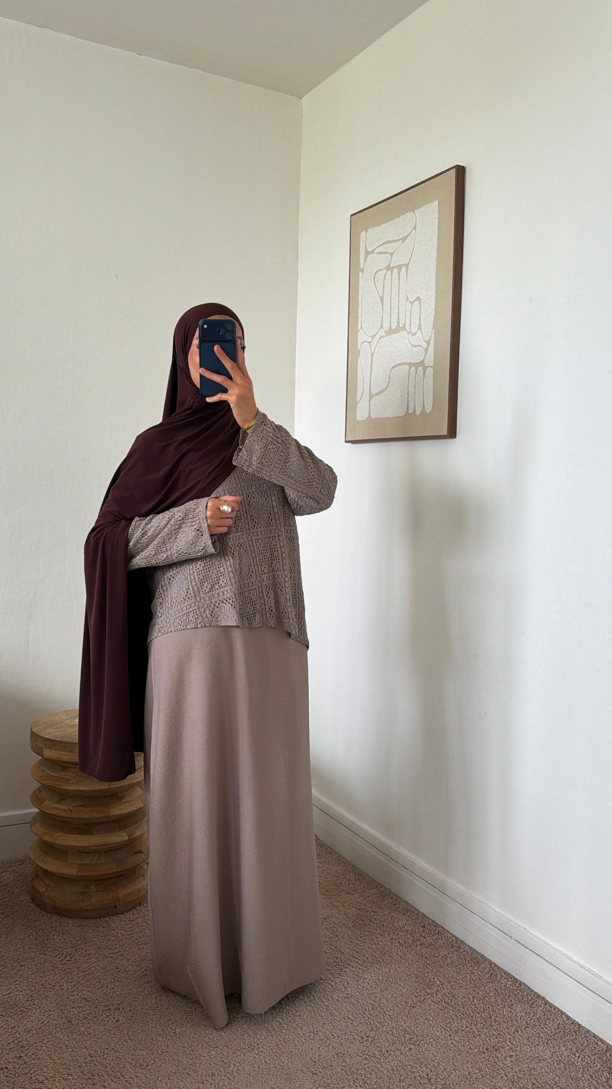 Robe effet lin + haut en crochet