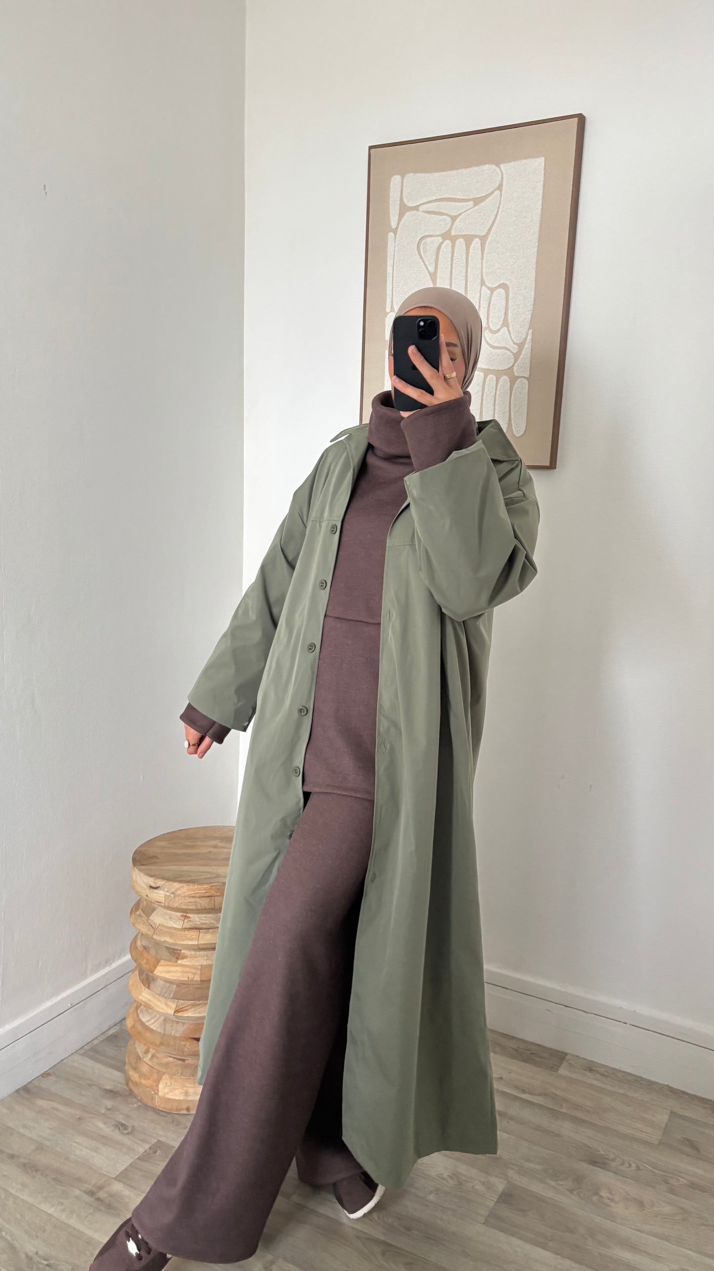 Veste imper coupe droite