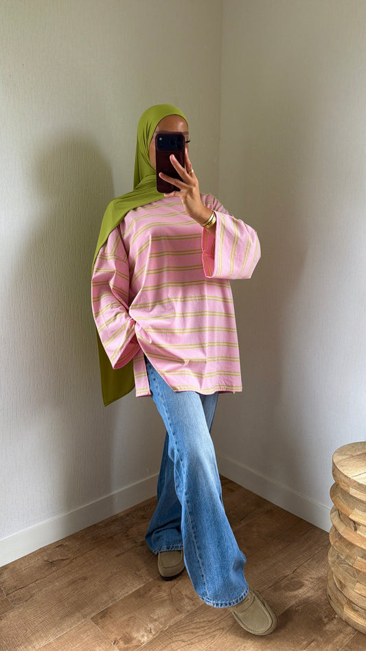 Haut basic rayée
