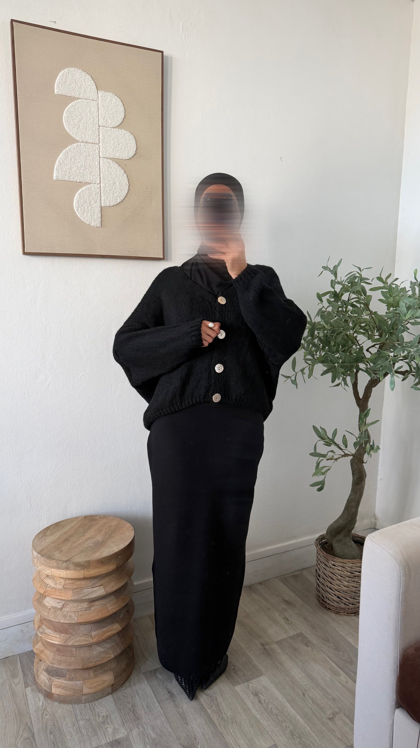 Gilet à bouton dorée