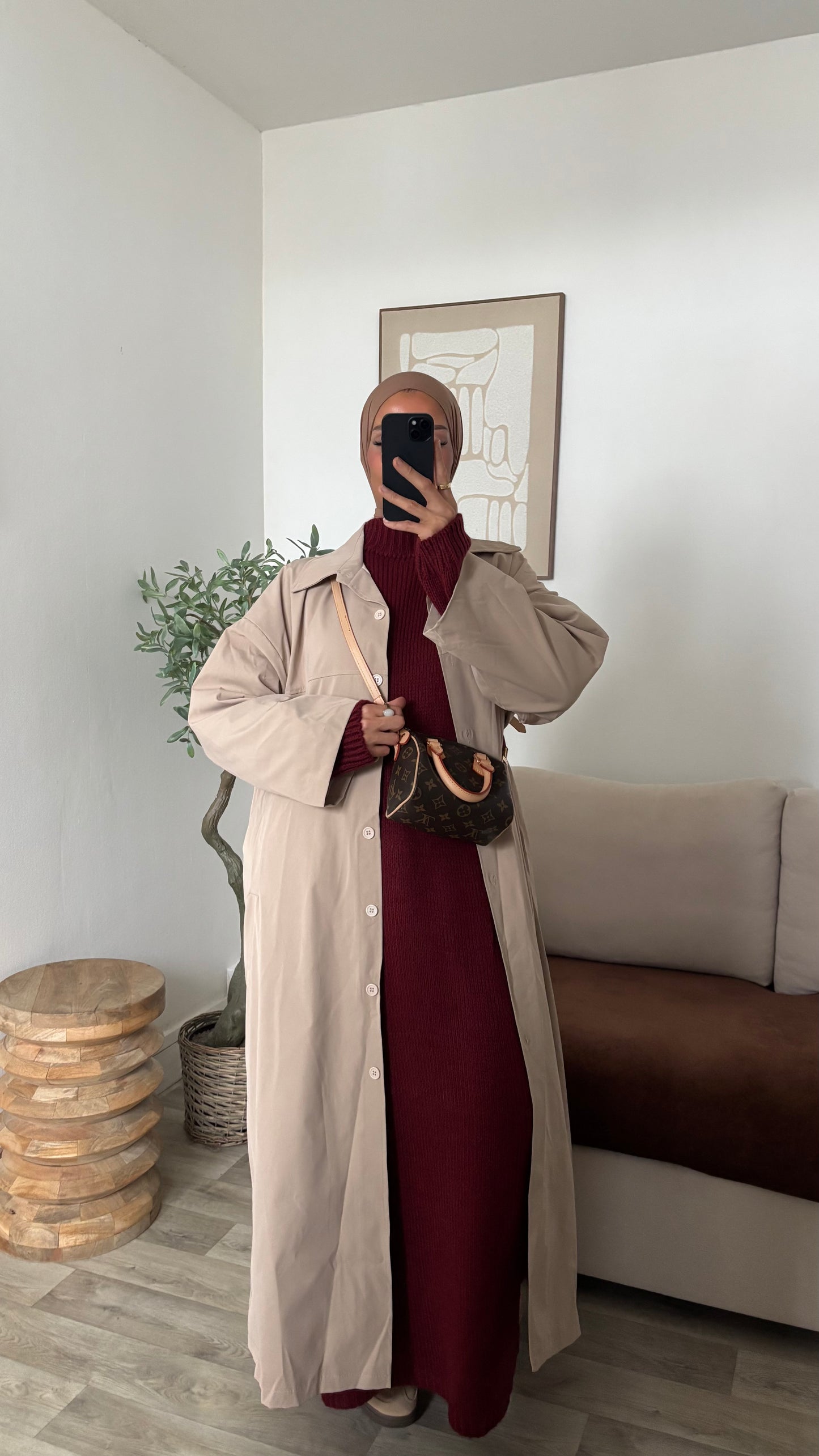 Veste imper coupe droite