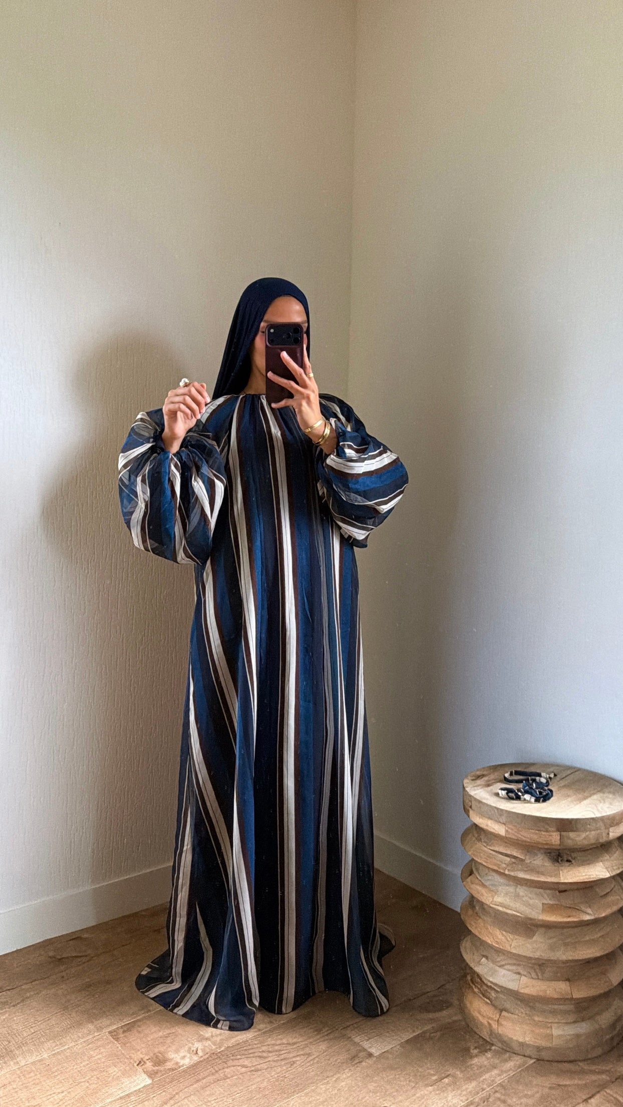 Robe doublée tricolore