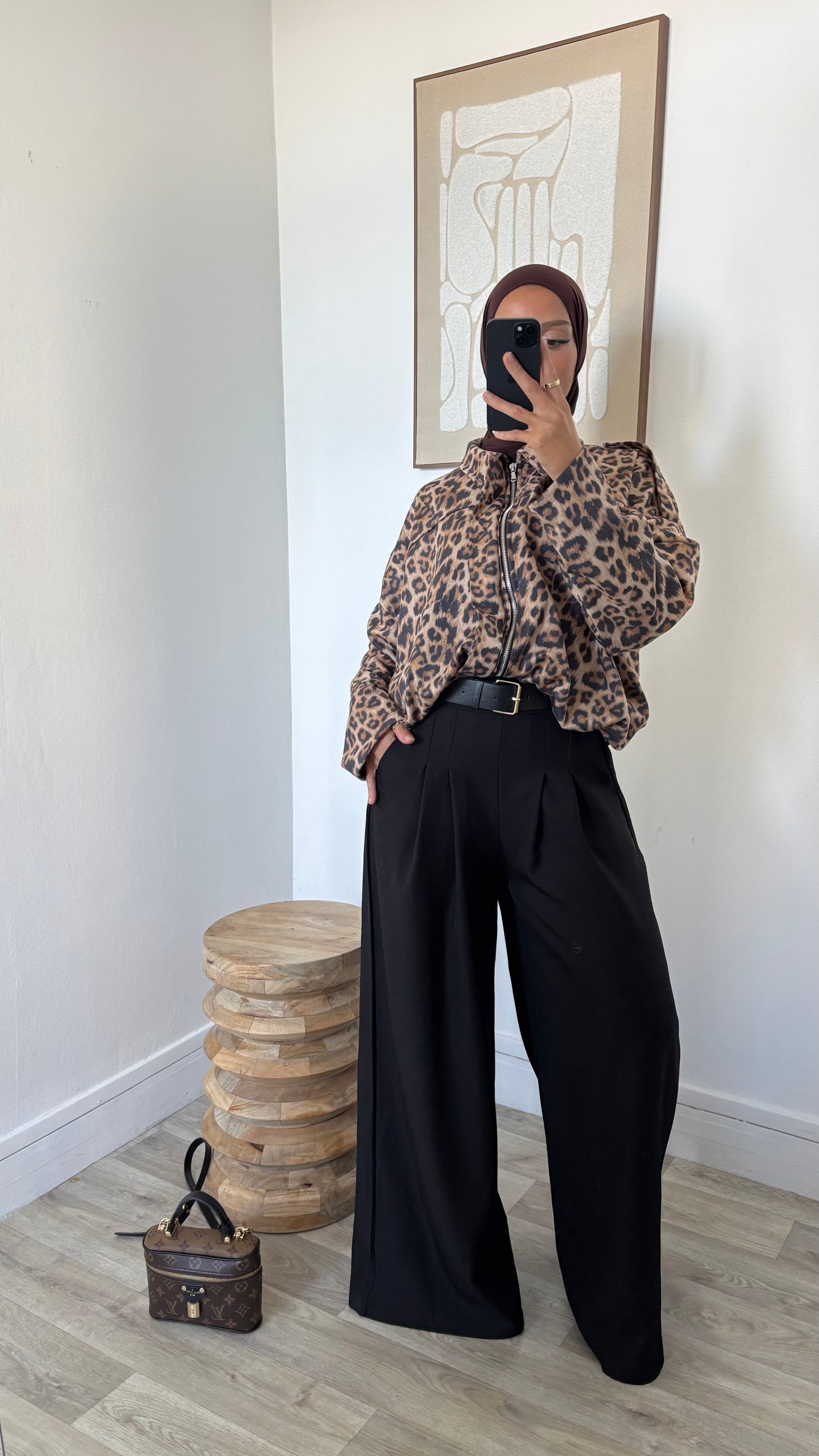 bombers imprimé léopard