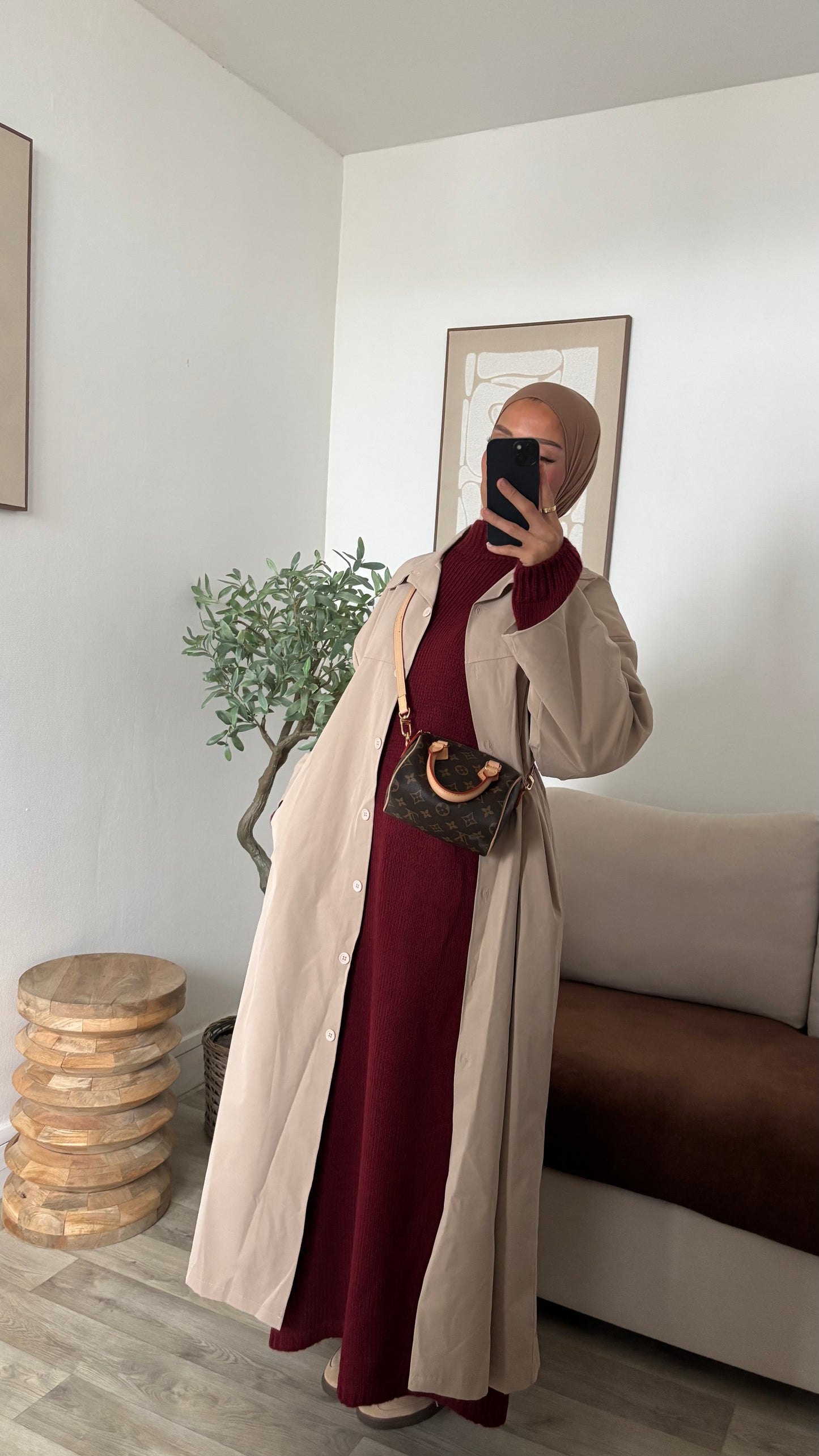 Veste imper coupe droite