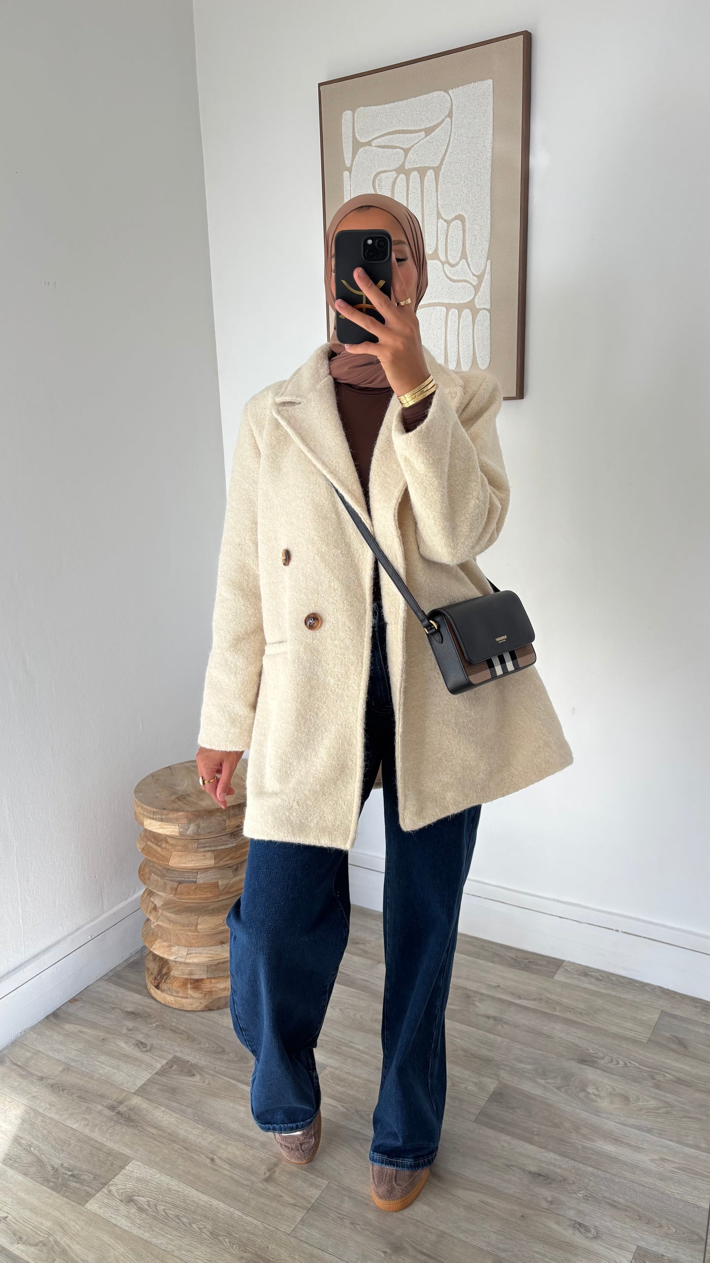 Blazer en laine bouillie