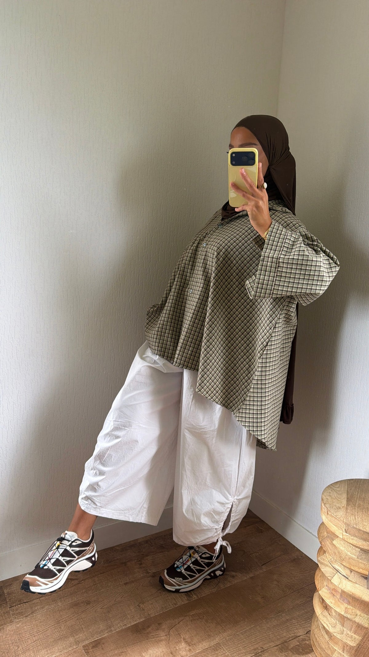 Pantalon à plis