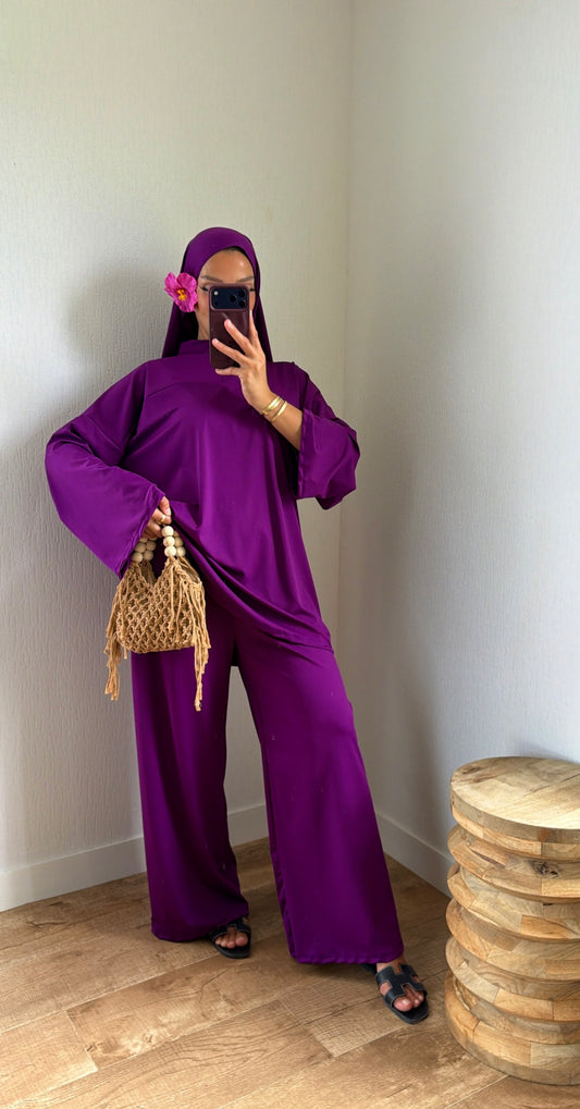 Burkini ample 3 pièces