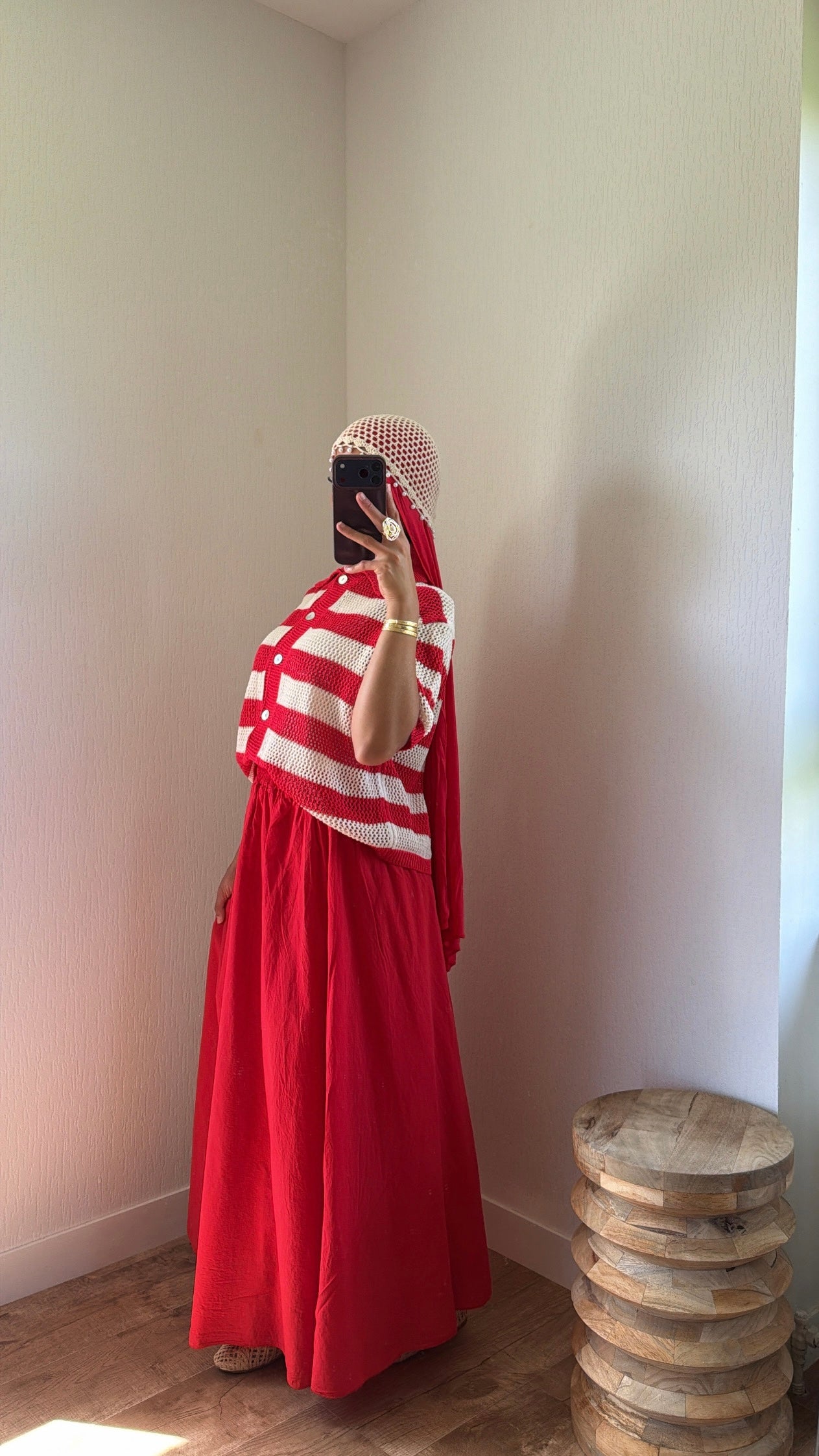 Pull à col en crochet