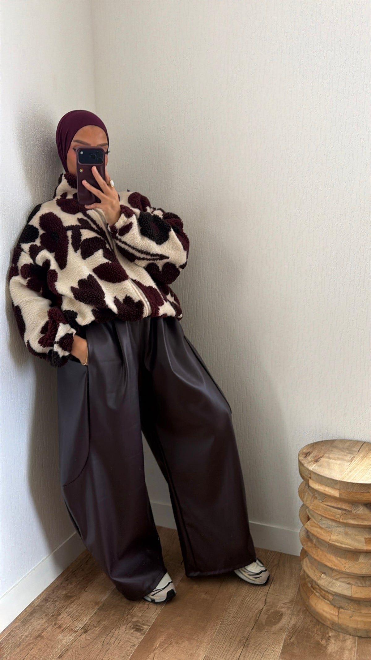 Veste effet bouclette