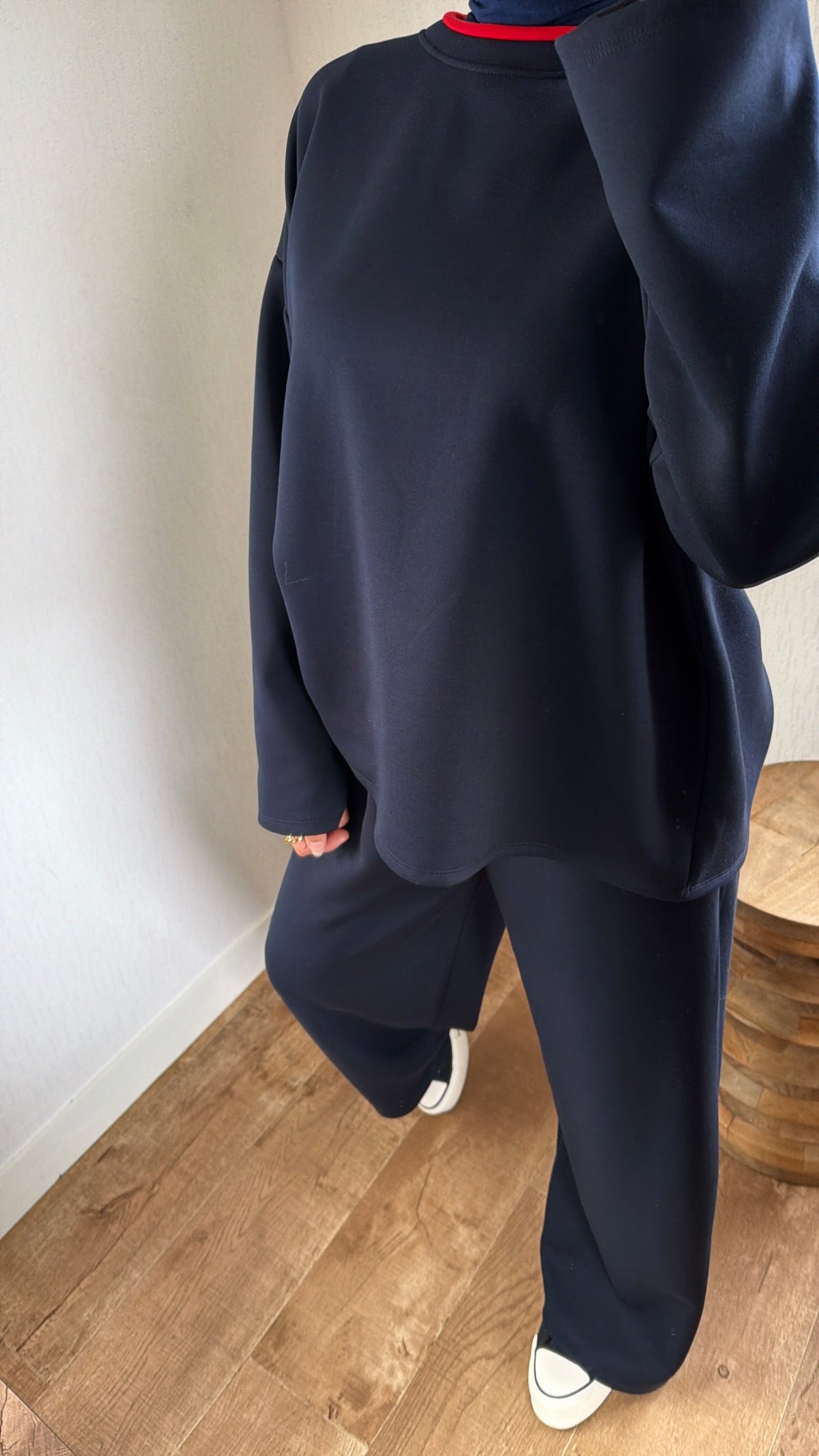 Ensemble col rouge