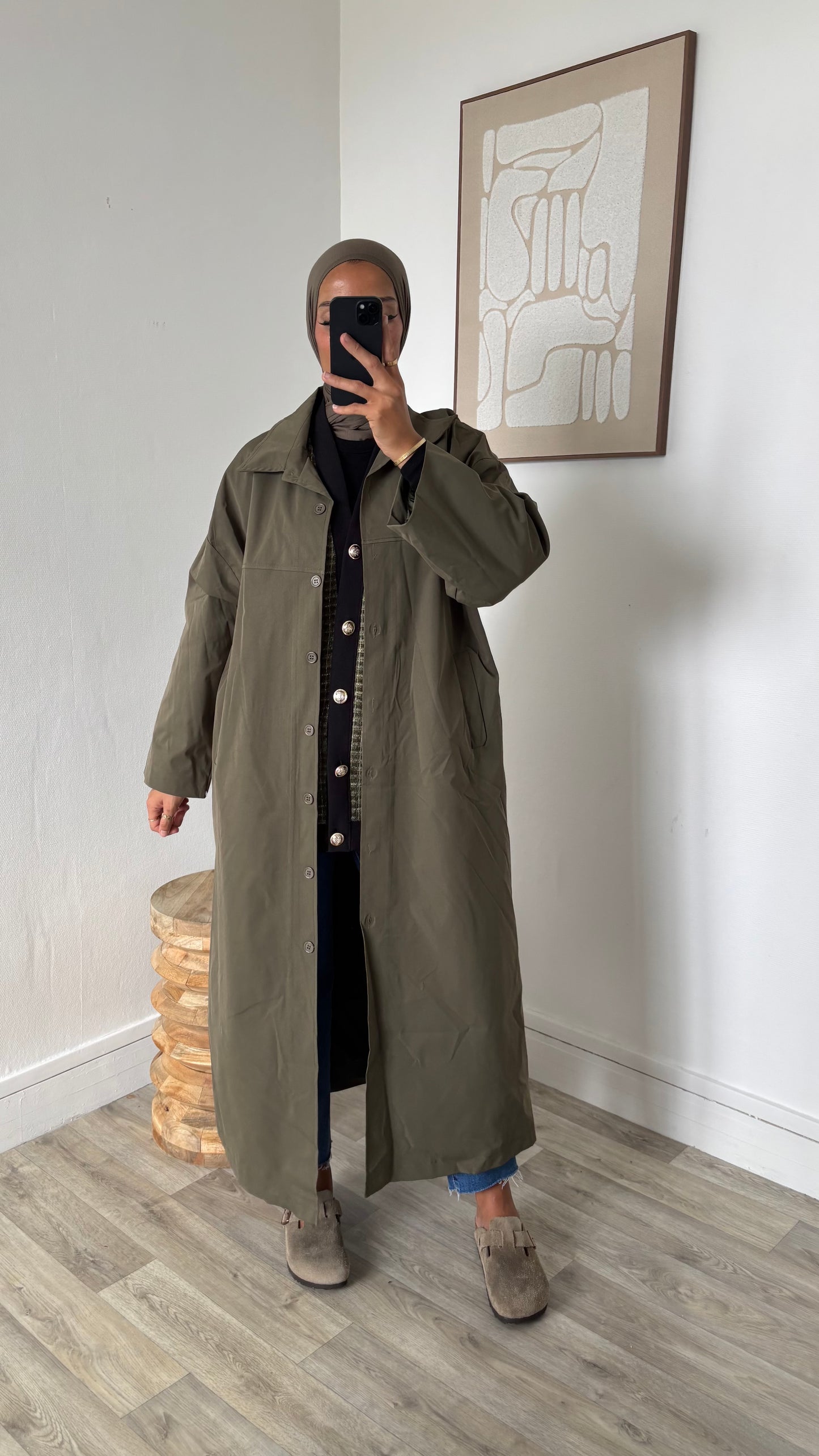 Imperméable coupe droite