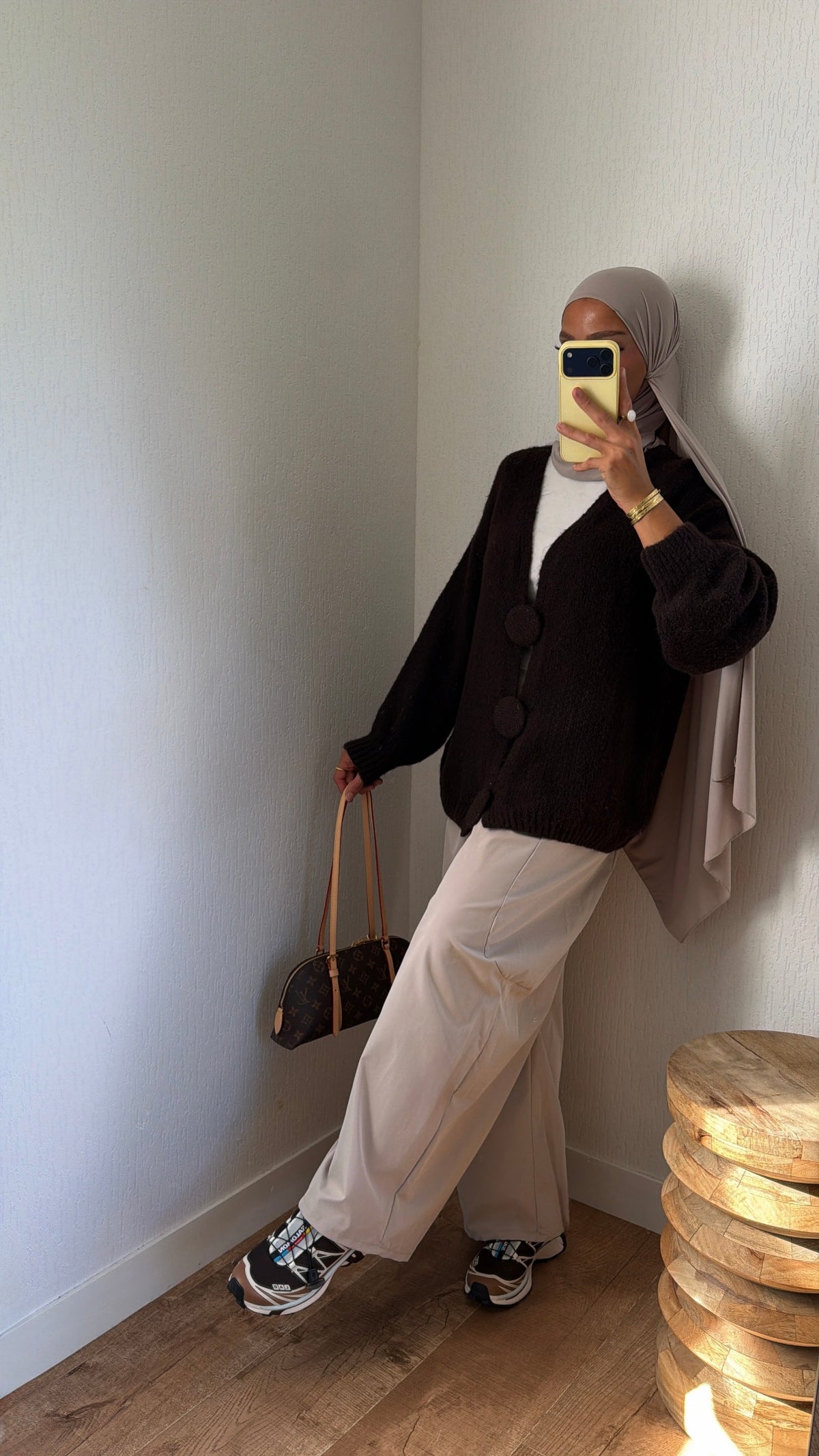 Cardigan gros boutons