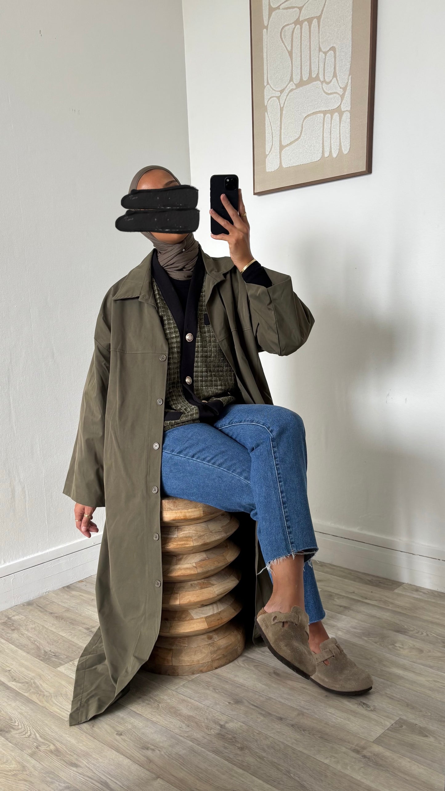 Imperméable coupe droite