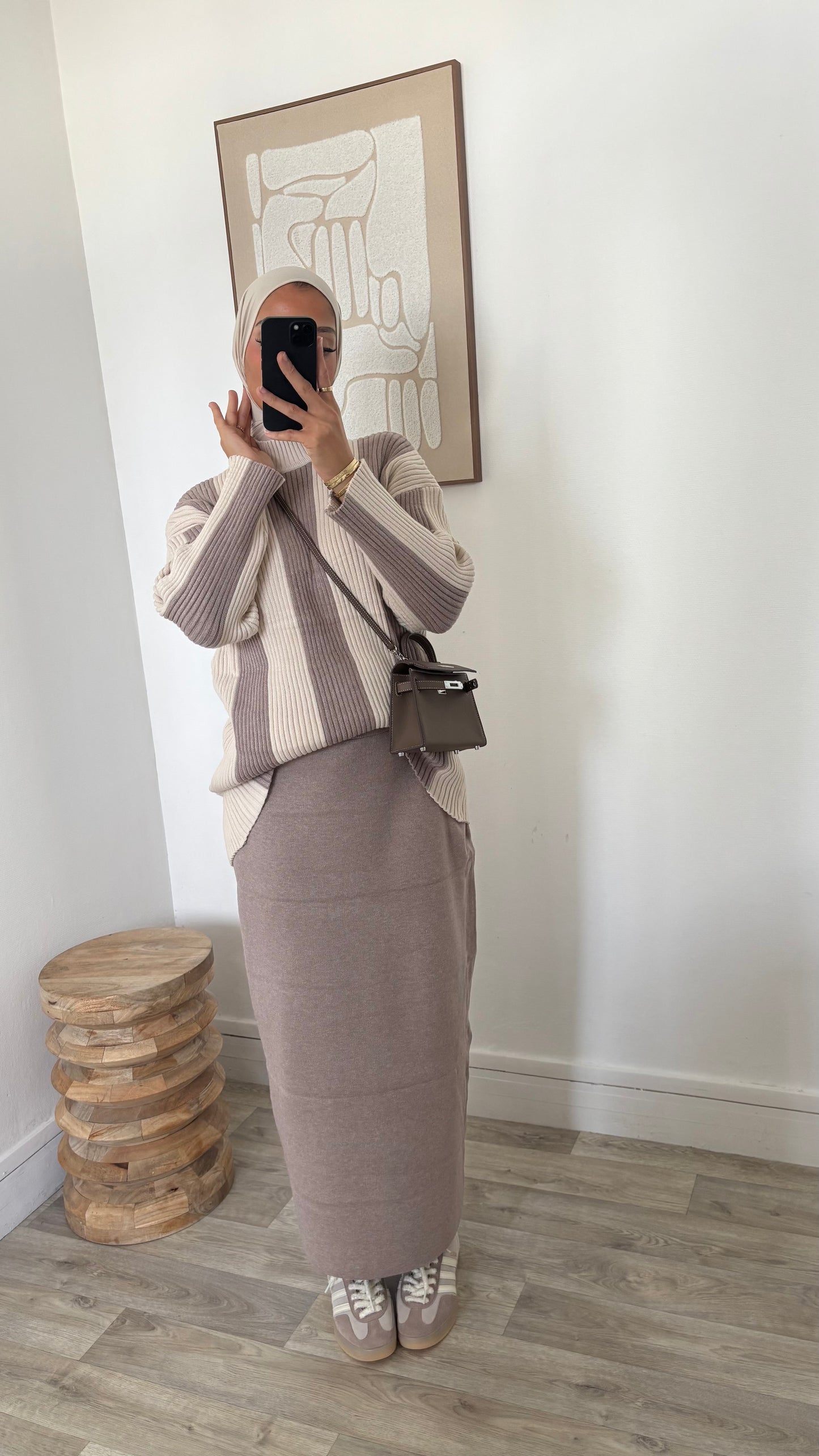 Ensemble jupe en maille