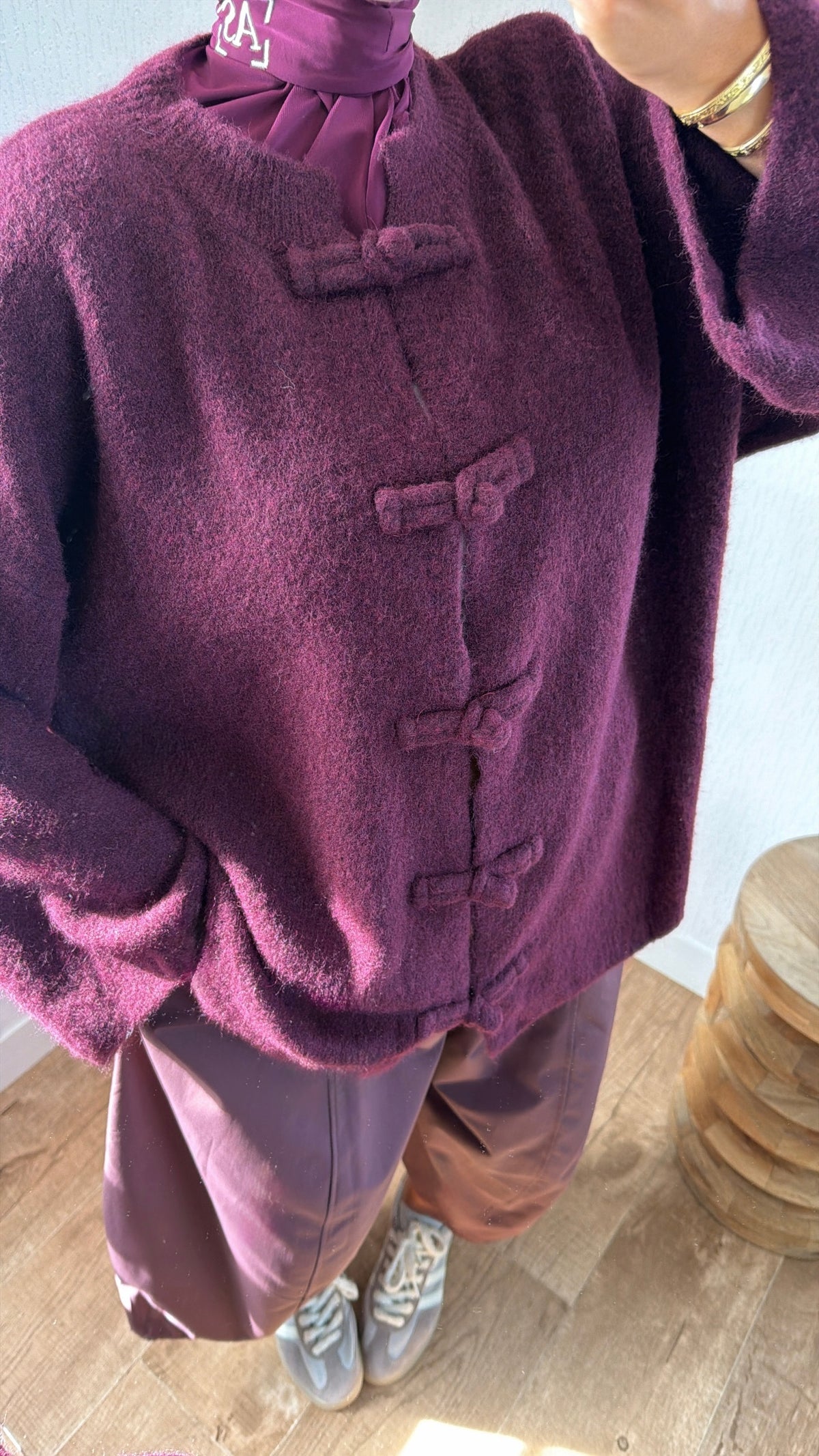 Gilet détail boutons