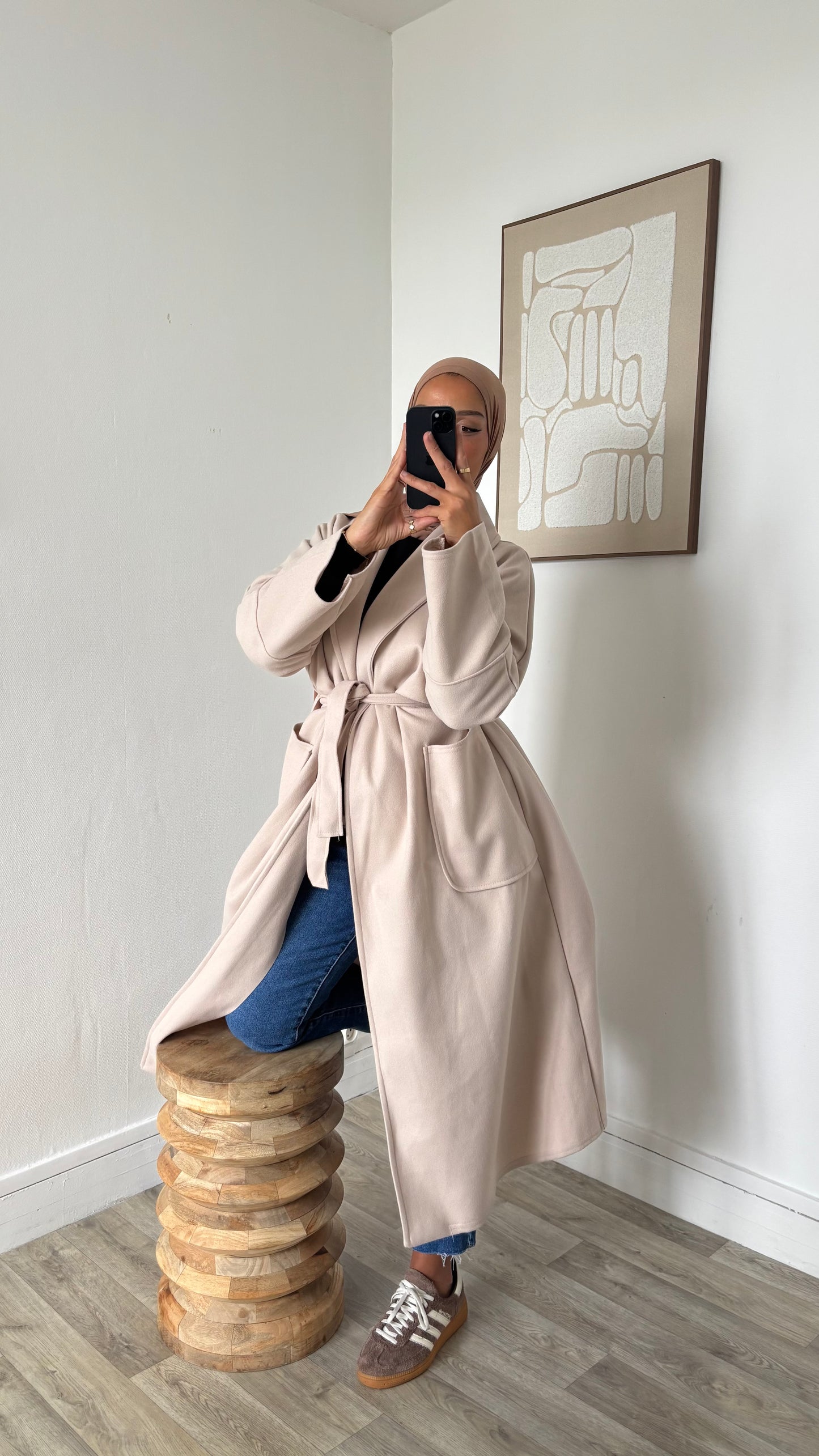 Manteau simply à nouer