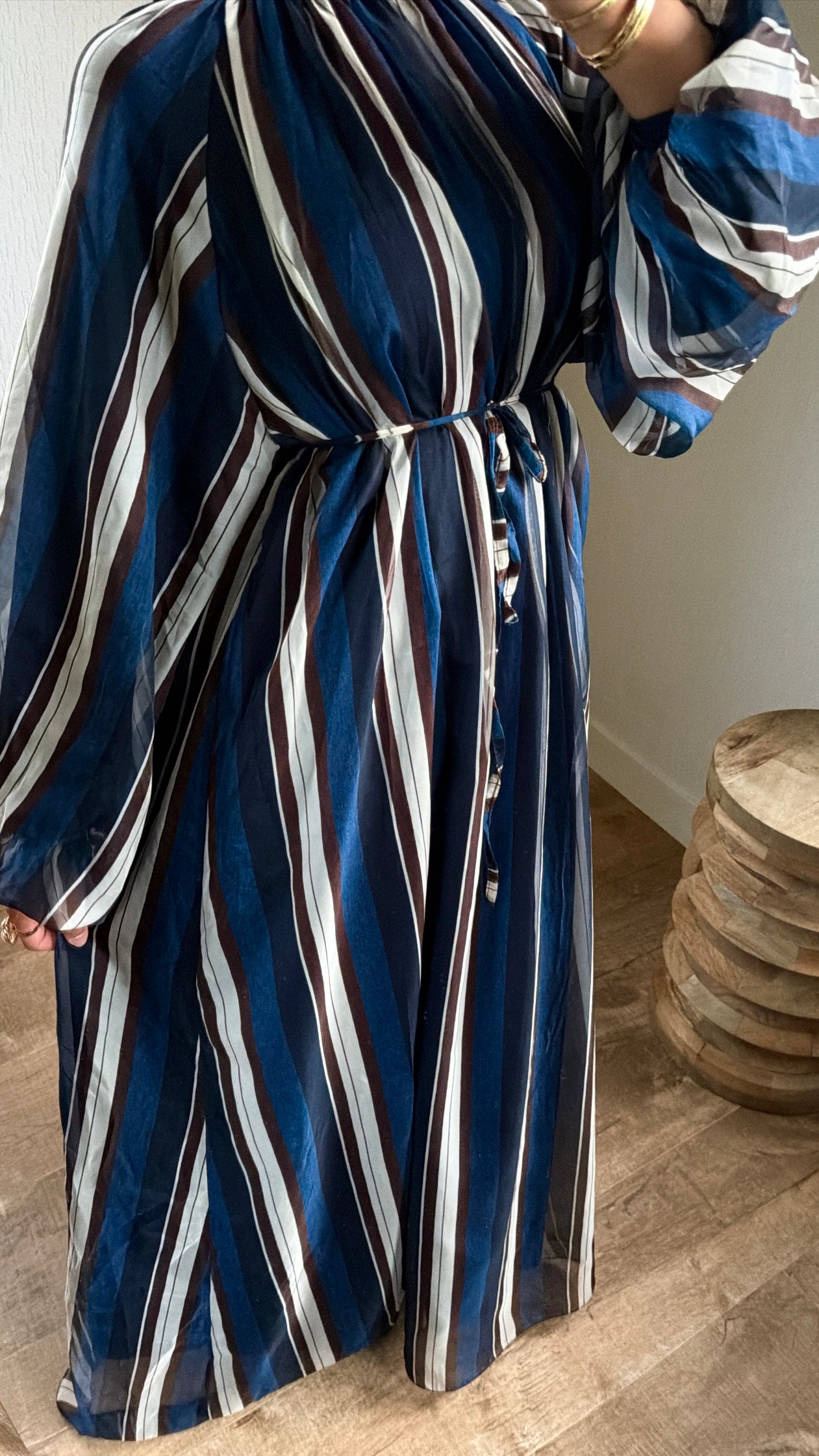 Robe doublée tricolore