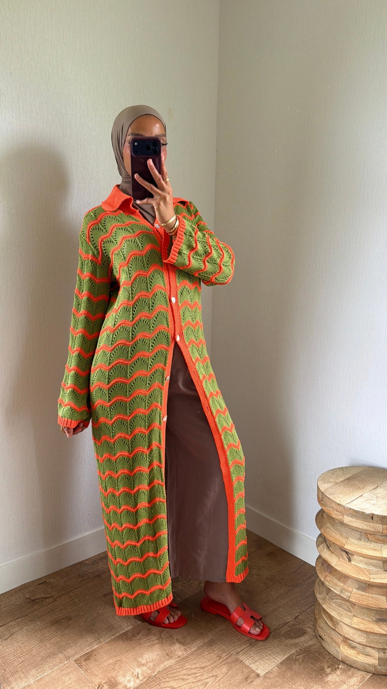 Robe chemise crochet