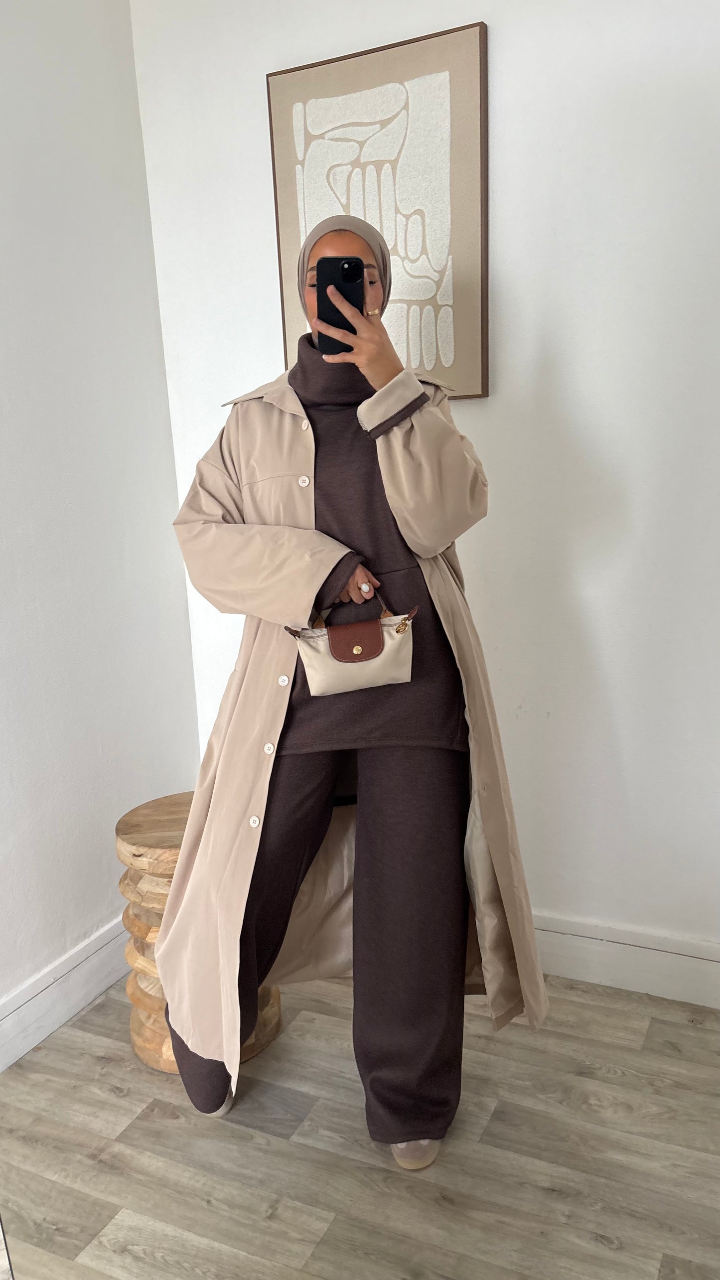 Veste imper coupe droite