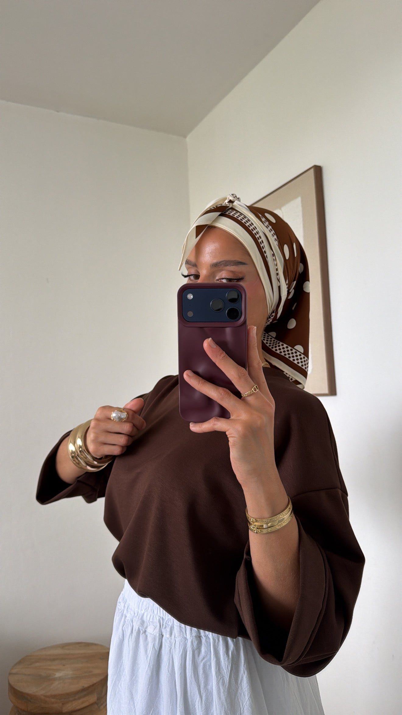 Foulard à pois