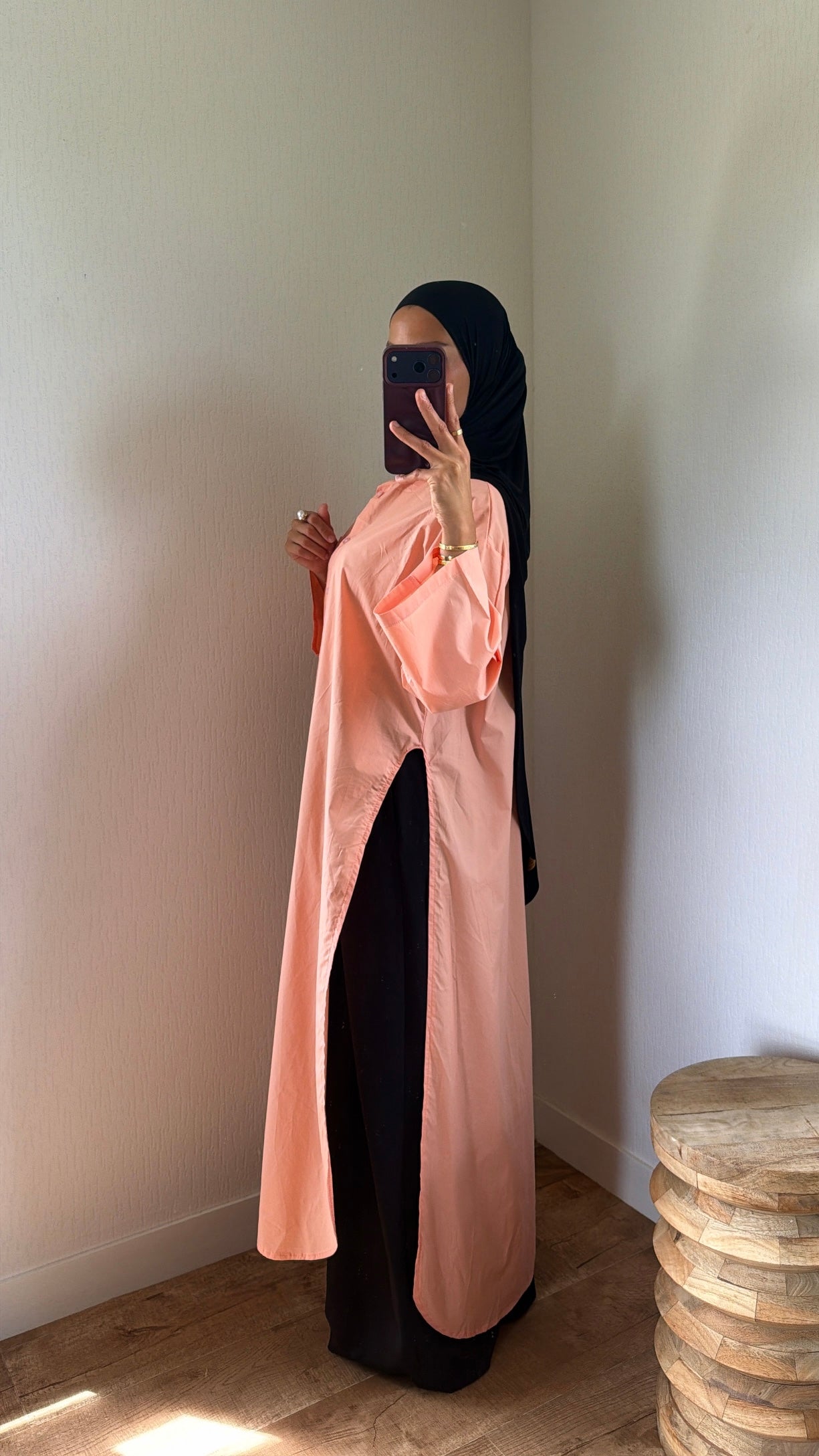 Chemise longue fentes