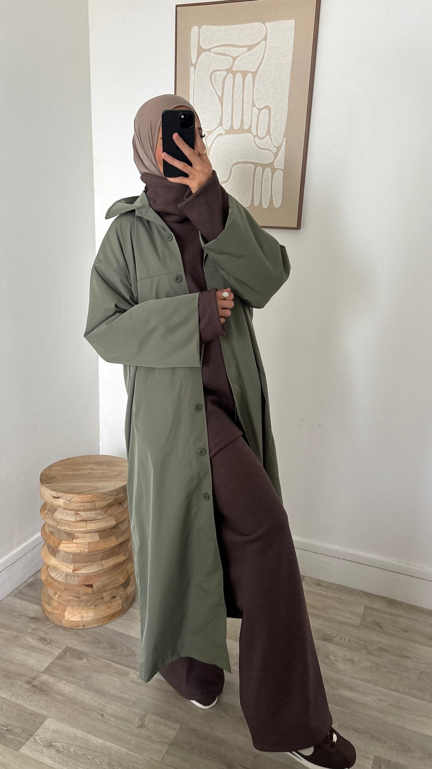 Veste imper coupe droite