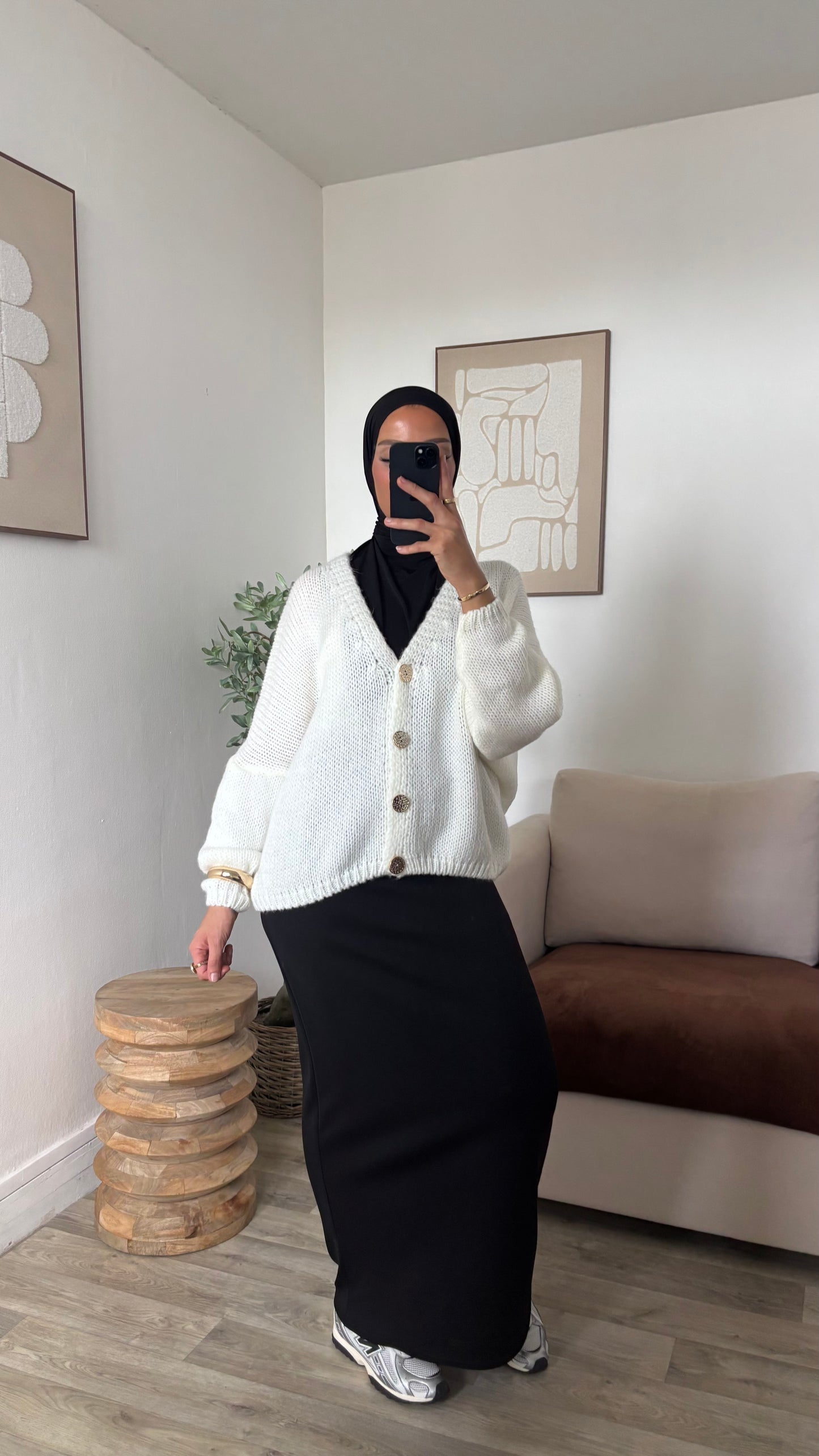 Gilet à bouton dorée