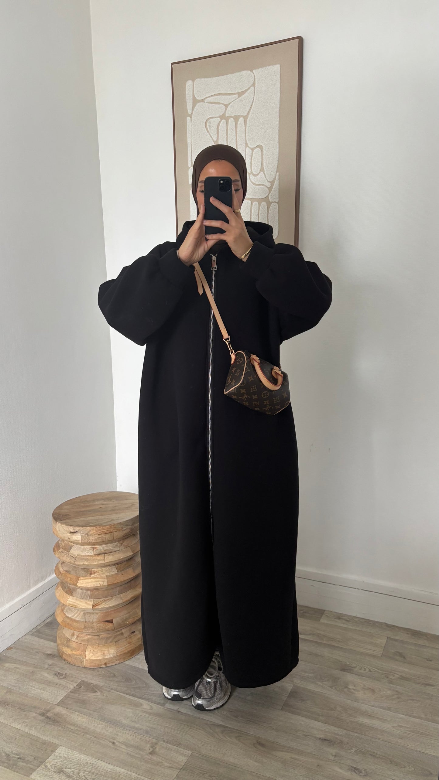 Long sweat à fermeture